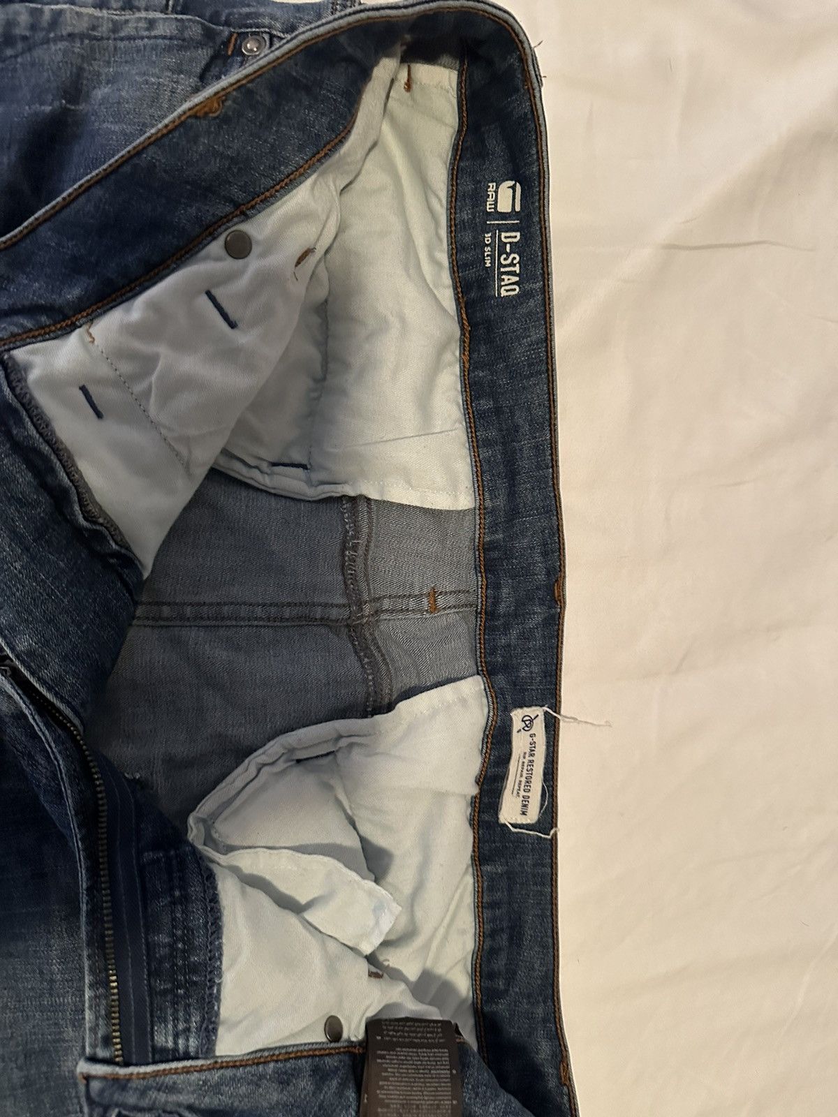 G-Star G star Raw light wash slim fit denim Size US 38 / EU 54 - 3 Thumbnail