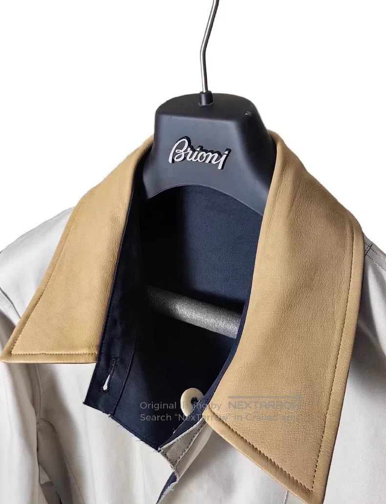 Brioni Brioni Leather-collared double-faced trench coat Size US M / EU 48-50 / 2 - 5 Thumbnail