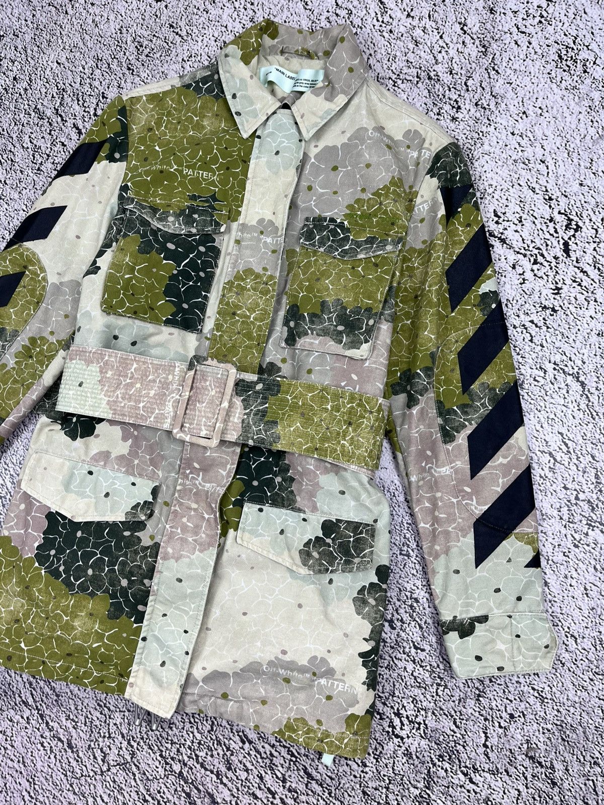 Off-White Off-White Floral Camo AOP Jacket M-65 Cargo Coat Abloh Era Size S / US 4 / IT 40 - 3 Thumbnail