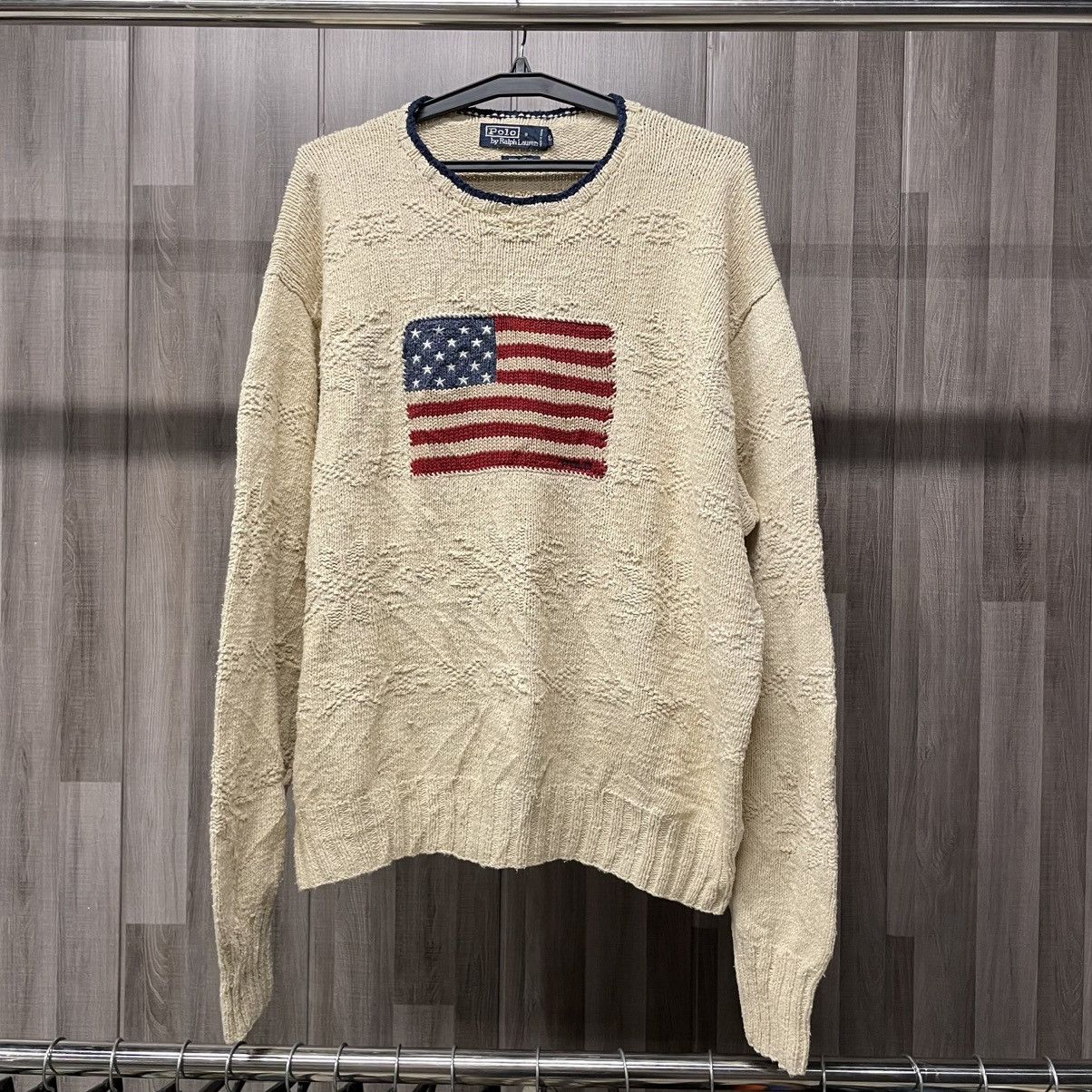 Polo Ralph Lauren Polo Ralph Lauren American Flag Sweater Size US XL / EU 56 / 4 - 1 Thumbnail