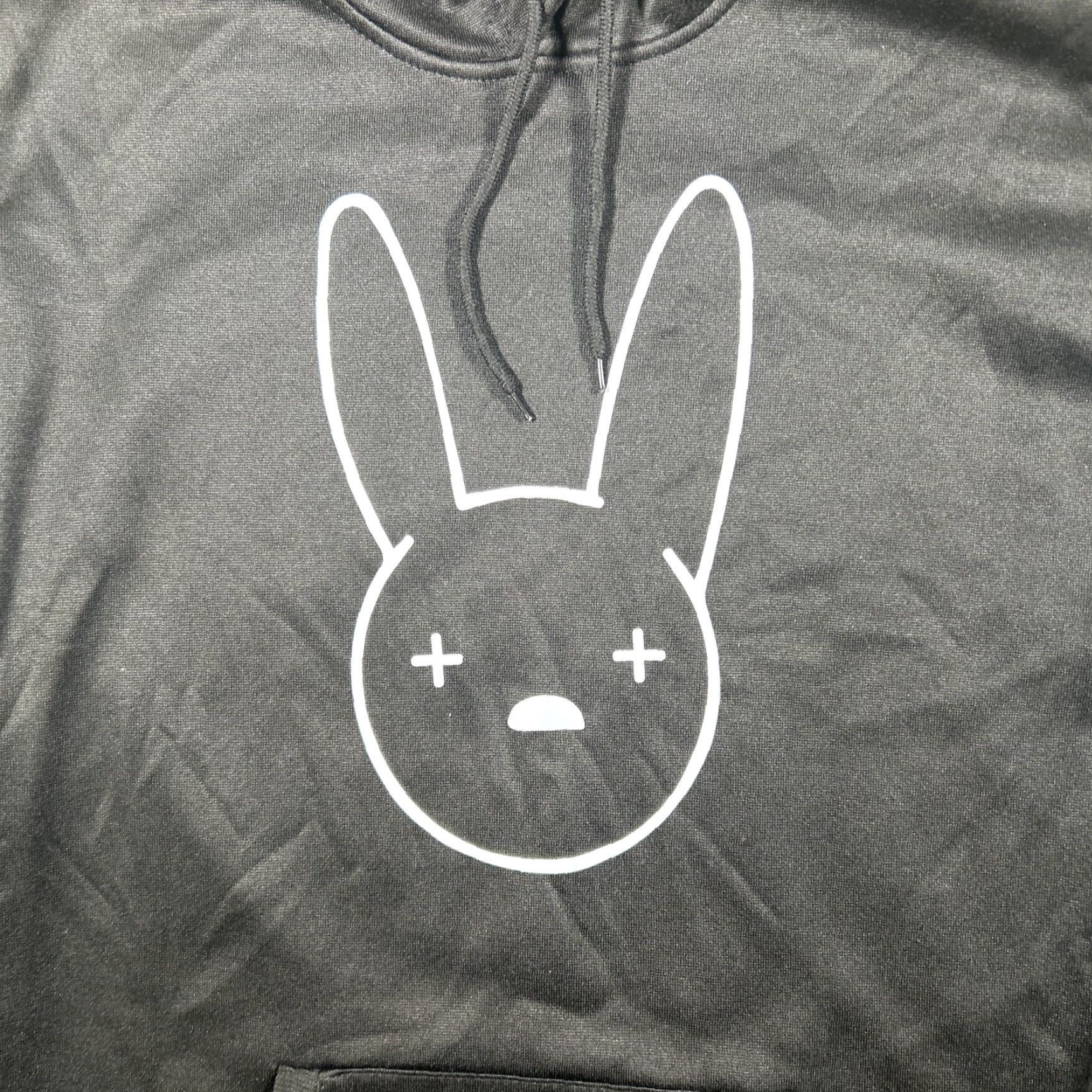 Vintage Bad Bunny Black Long Sleeve Hoodie Medium Size US M / EU 48-50 / 2 - 3 Thumbnail