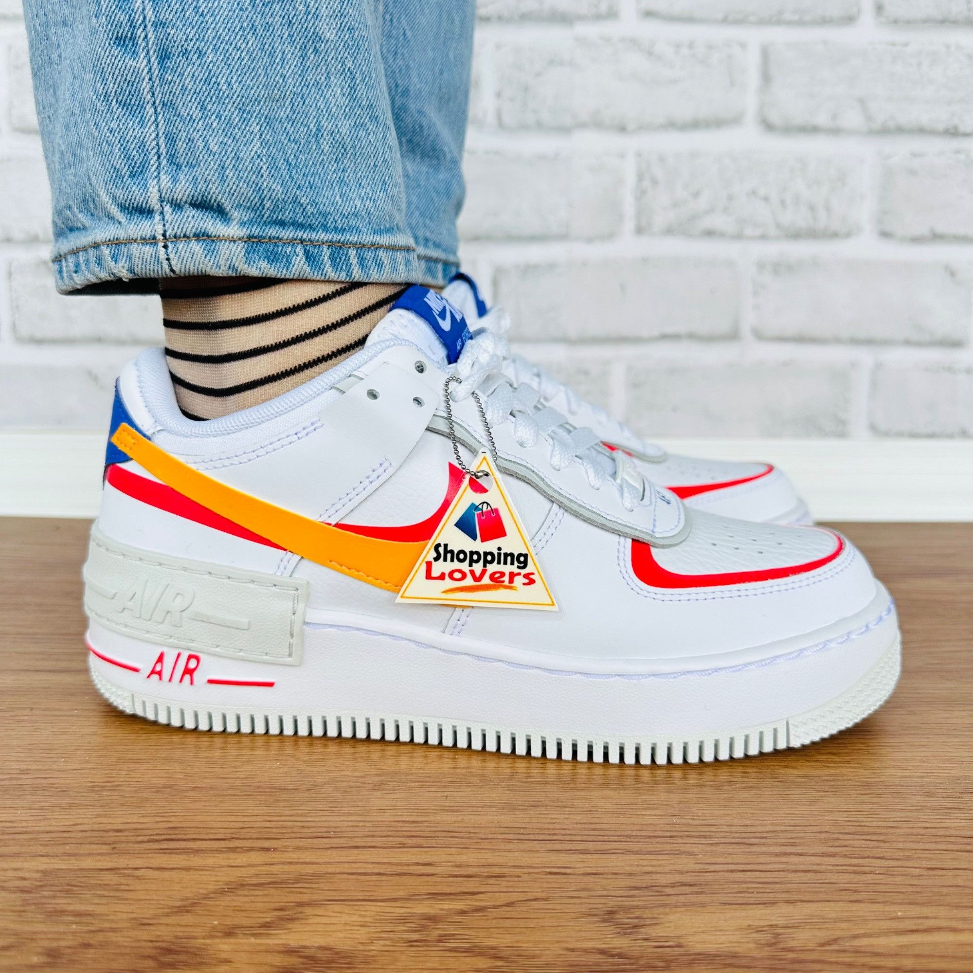 Nike 🤩NIke Air Force 1 Shadow 7.5 Women Shoes DZ1847-100 Sneaker Size US 7.5 / IT 37.5 - 11 Thumbnail