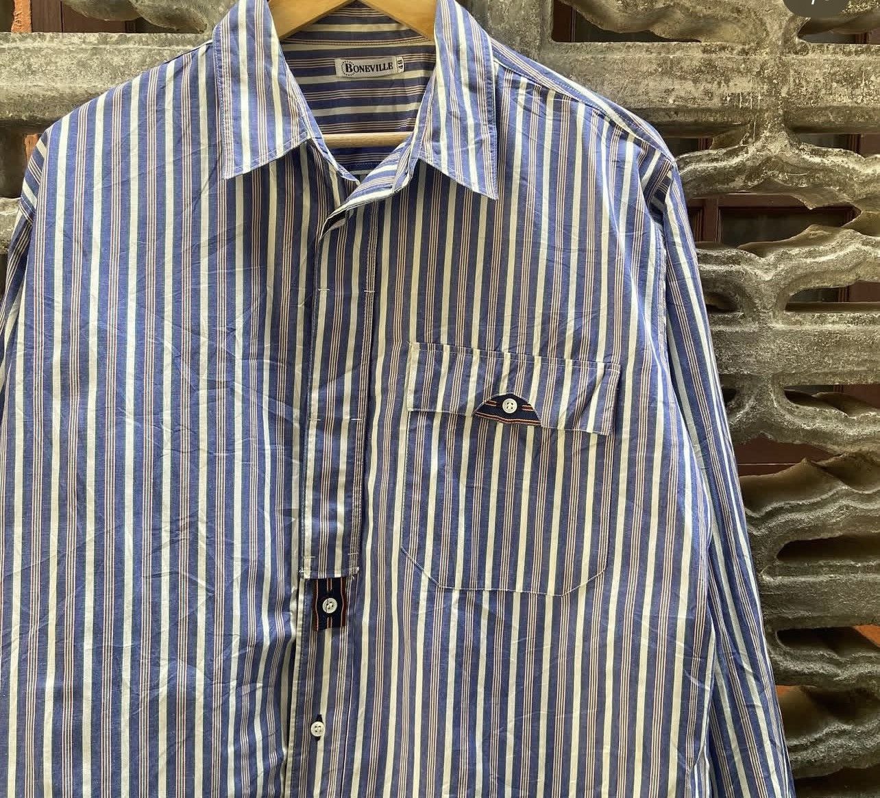 Boneville Vintage Bonevill By C.P. Company Shirt Rare Design Size US XL / EU 56 / 4 - 2 Thumbnail