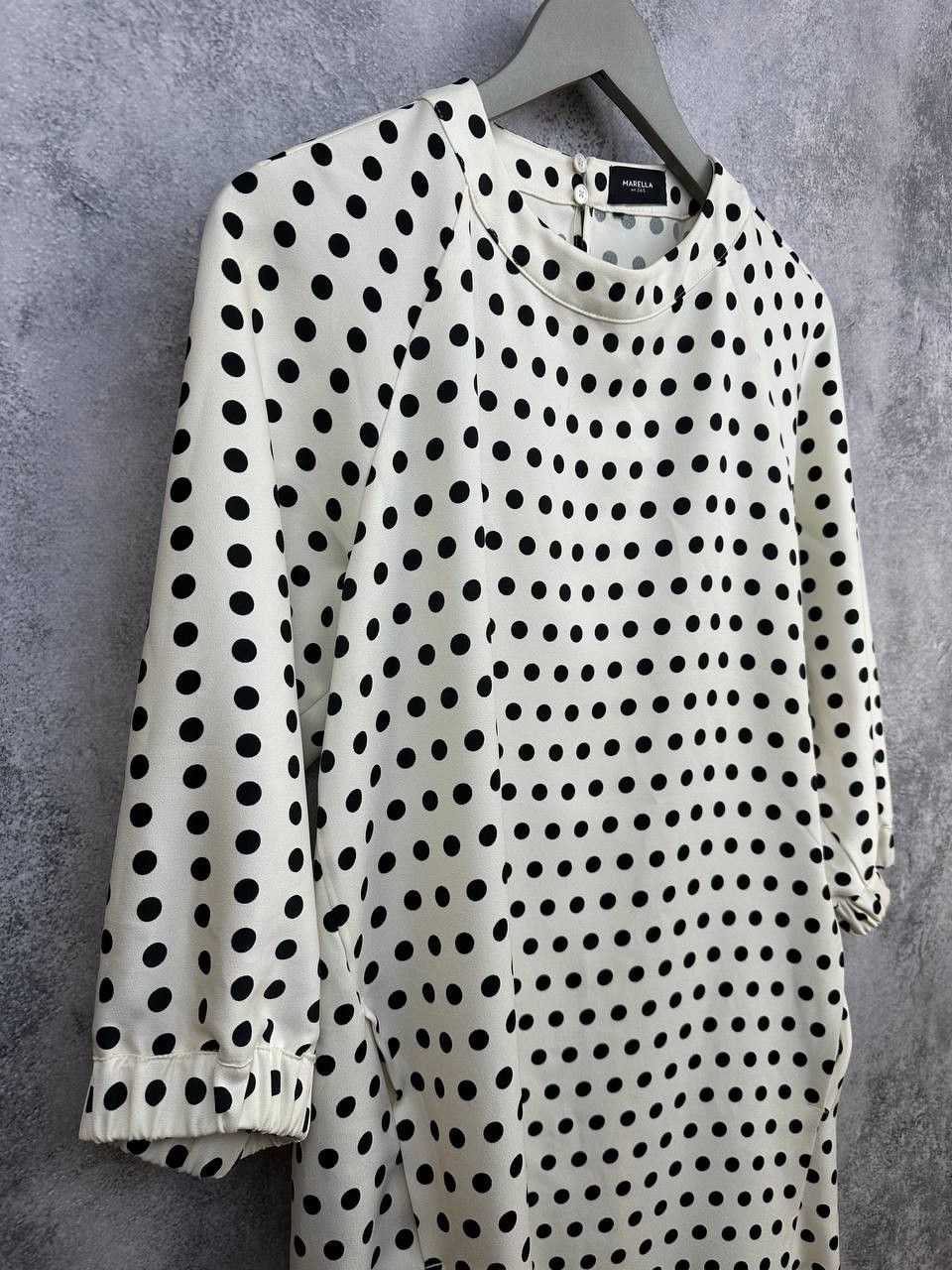 Marella Marella Art.365 Polka Dot Dress 3/4 Sleeve Polka Dot Size S / US 4 / IT 40 - 3 Thumbnail