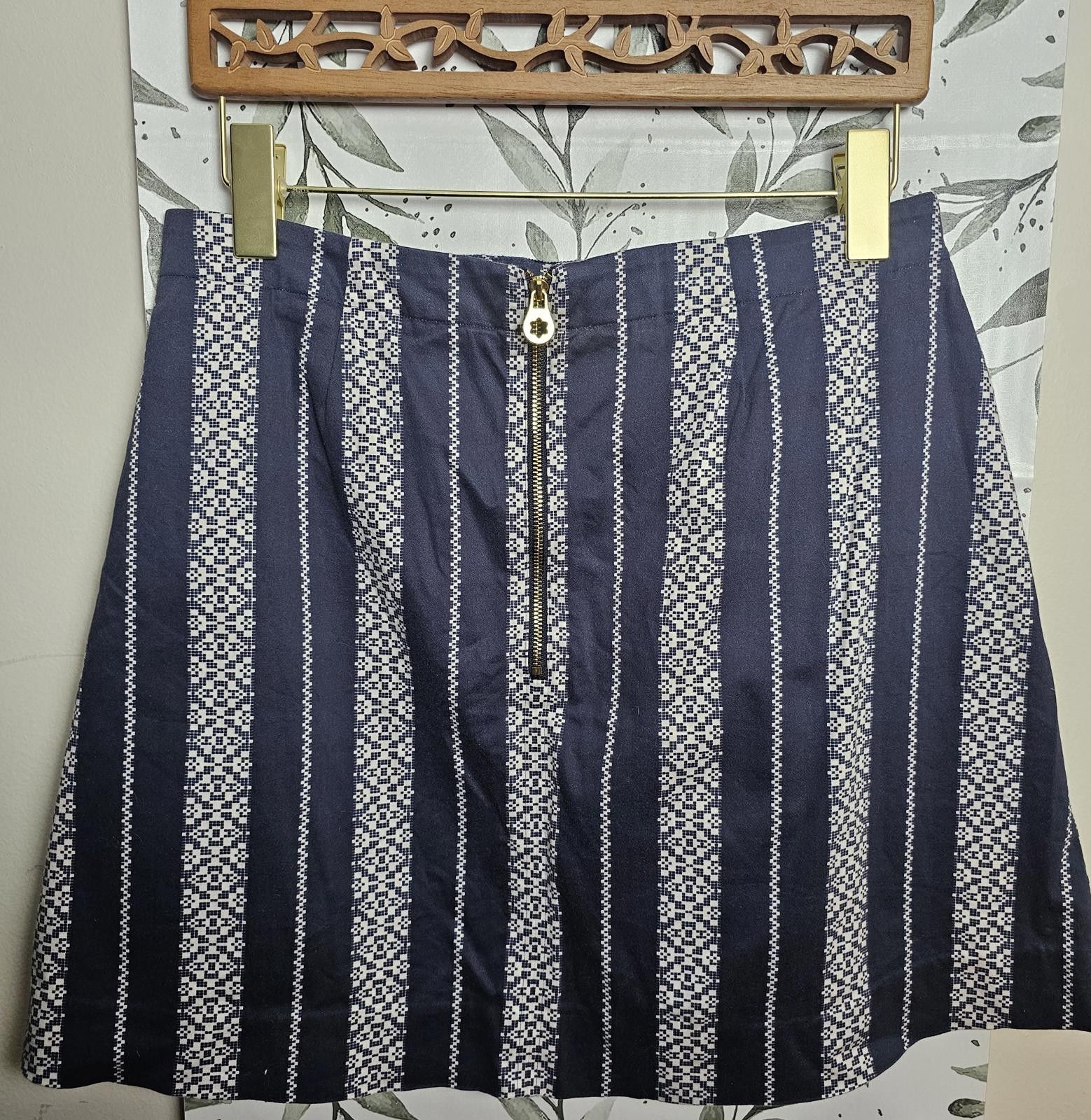 Other Draper James Skirt Navy & White Womens Size 8 Pattern Size 30" / US 8 / IT 44 - 6 Thumbnail