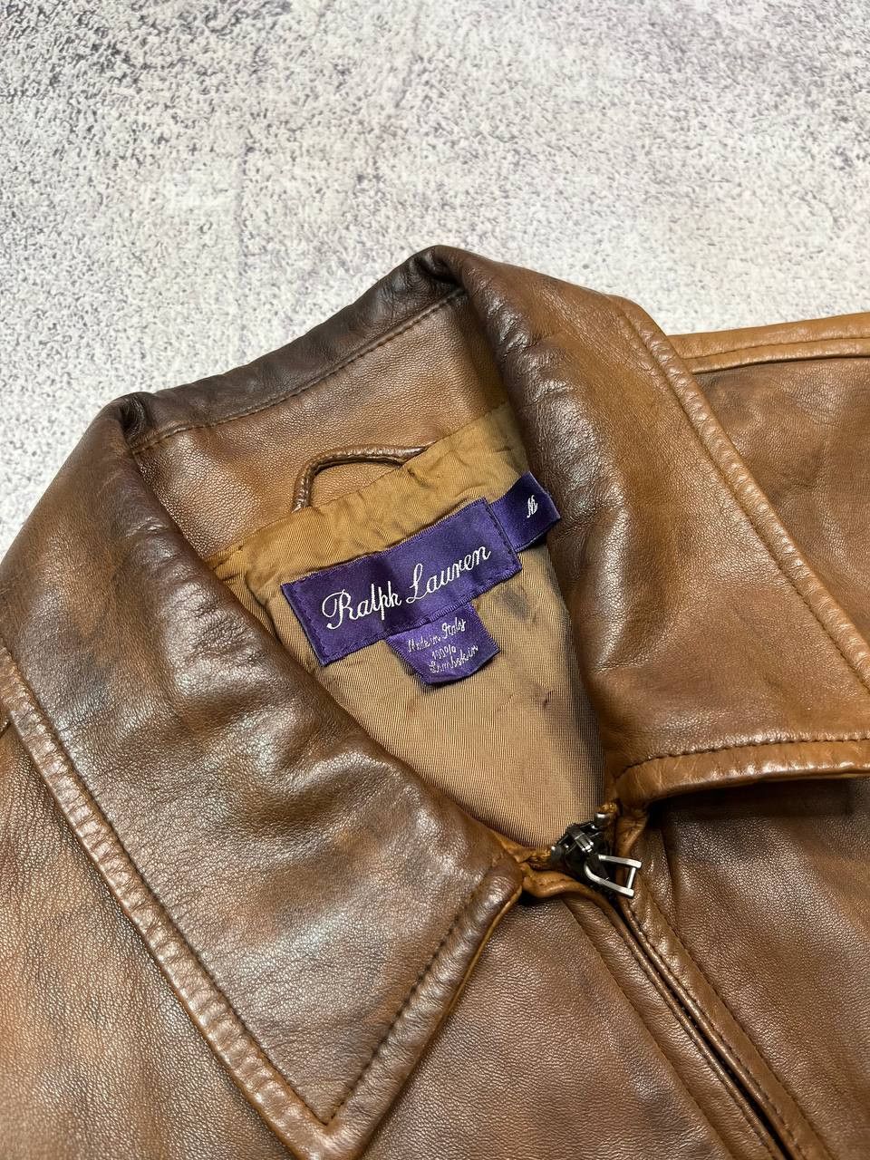Ralph Lauren Purple Label Ralph Lauren Purple Label Leather Zip Jacket Size US M / EU 48-50 / 2 - 23 Thumbnail
