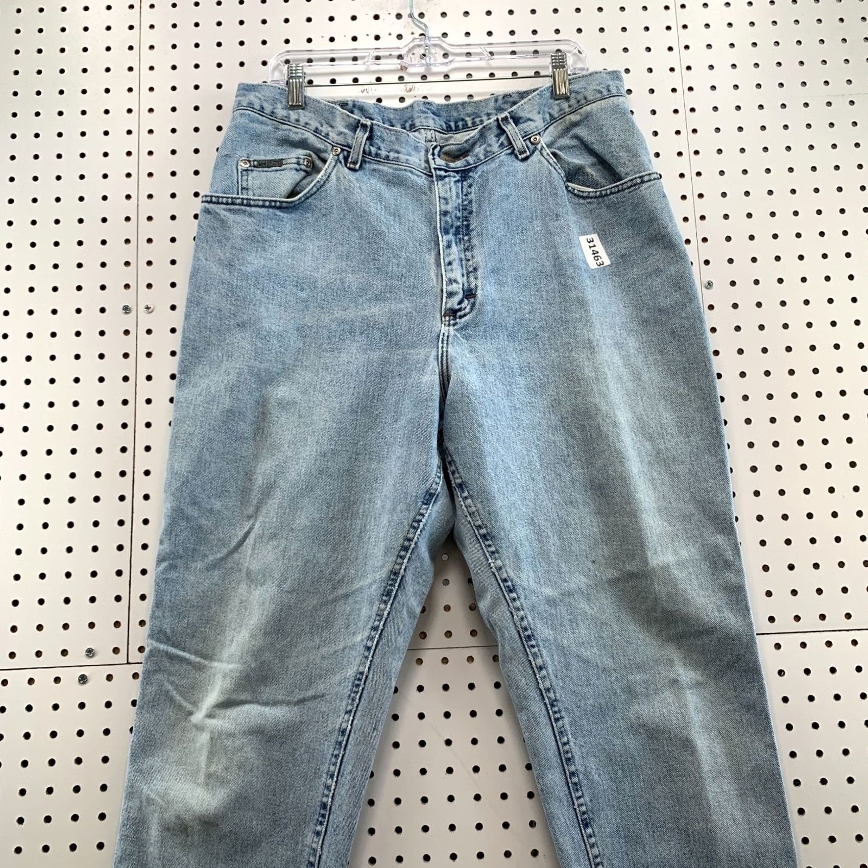 Lee Vintage LEE Riveted Blue Denim Jeans Womens Size 18 Fits 35x29.5 Tapered USA Size 40" / US 18 - 4 Thumbnail