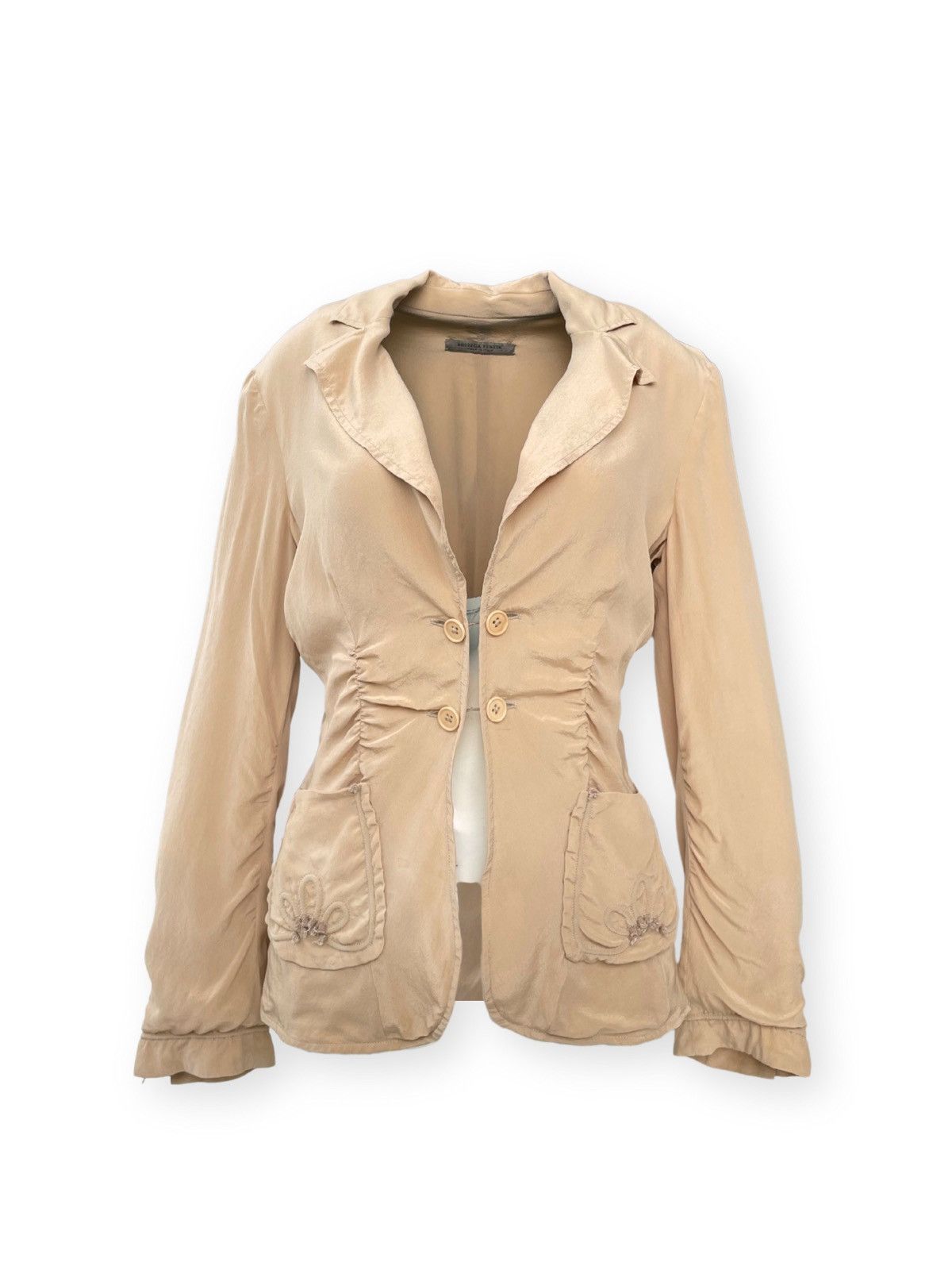 ジャケット BOTTEGA VENETA Melange Sand Viscose Blend Blazer Bottega Veneta Melange Sand Viscose Blend Blazer | Grailed