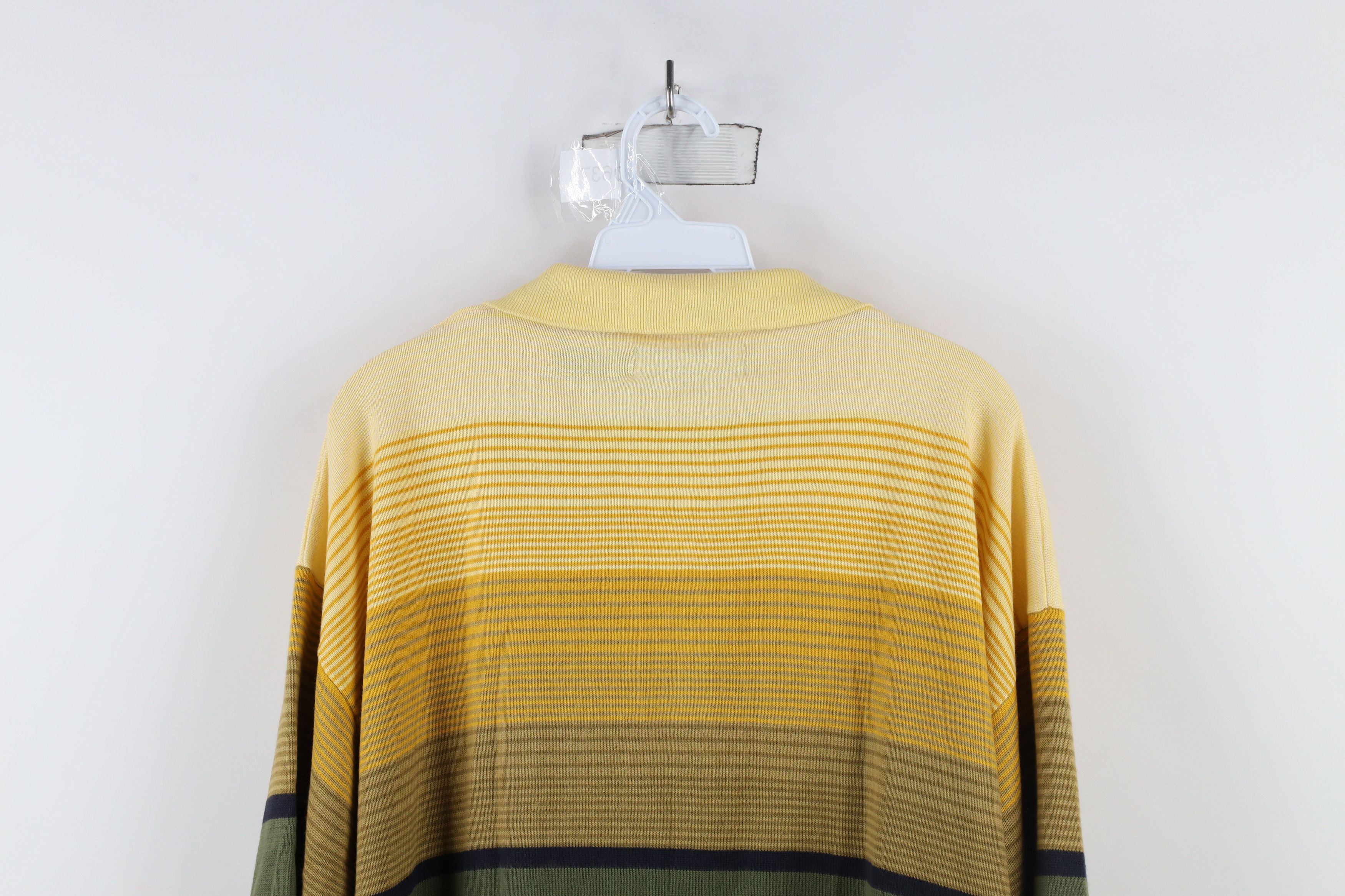 Vintage Vintage 90s Y2K Streetwear Block Knit Collared Polo Shirt Size US XL / EU 56 / 4 - 11 Thumbnail