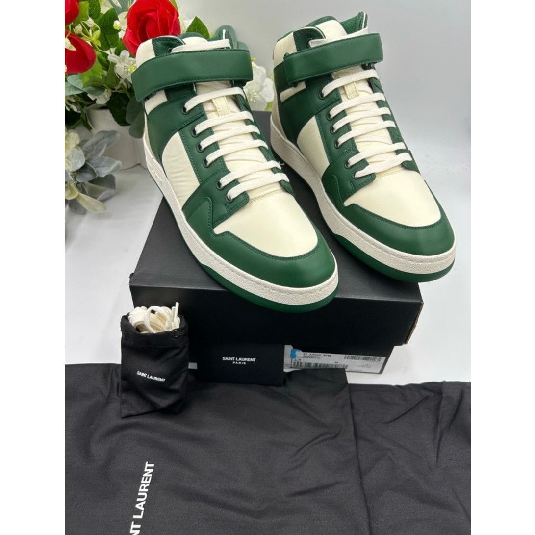 Saint Laurent Paris Saint Laurent LAX leather high top sneakers size 46/13 US Size US 13 / EU 46 - 1 Thumbnail