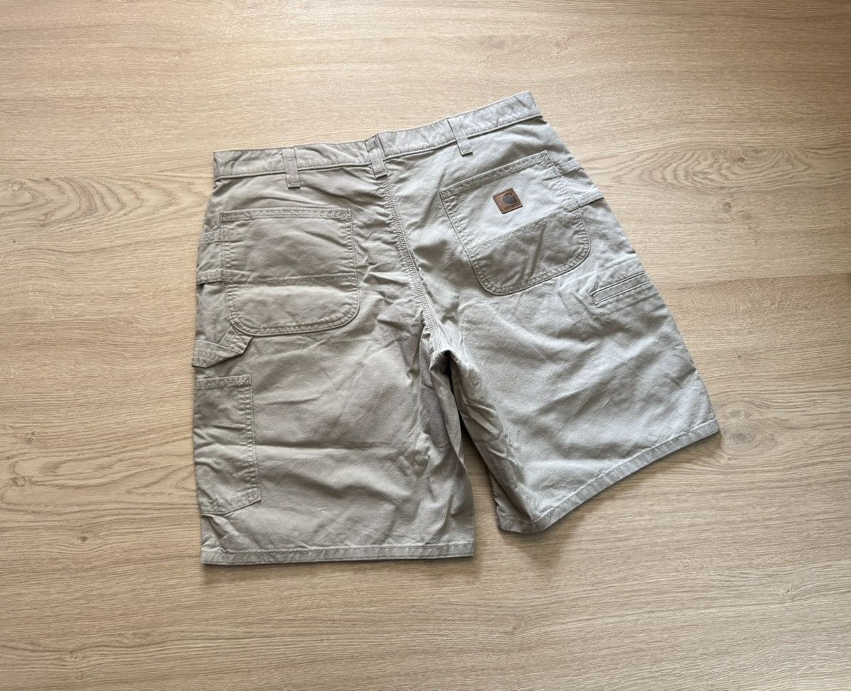 Carhartt Vintage Carhartt Original Fit Tan Baggy Double Knee Shorts Size US 36 / EU 52 - 3 Thumbnail