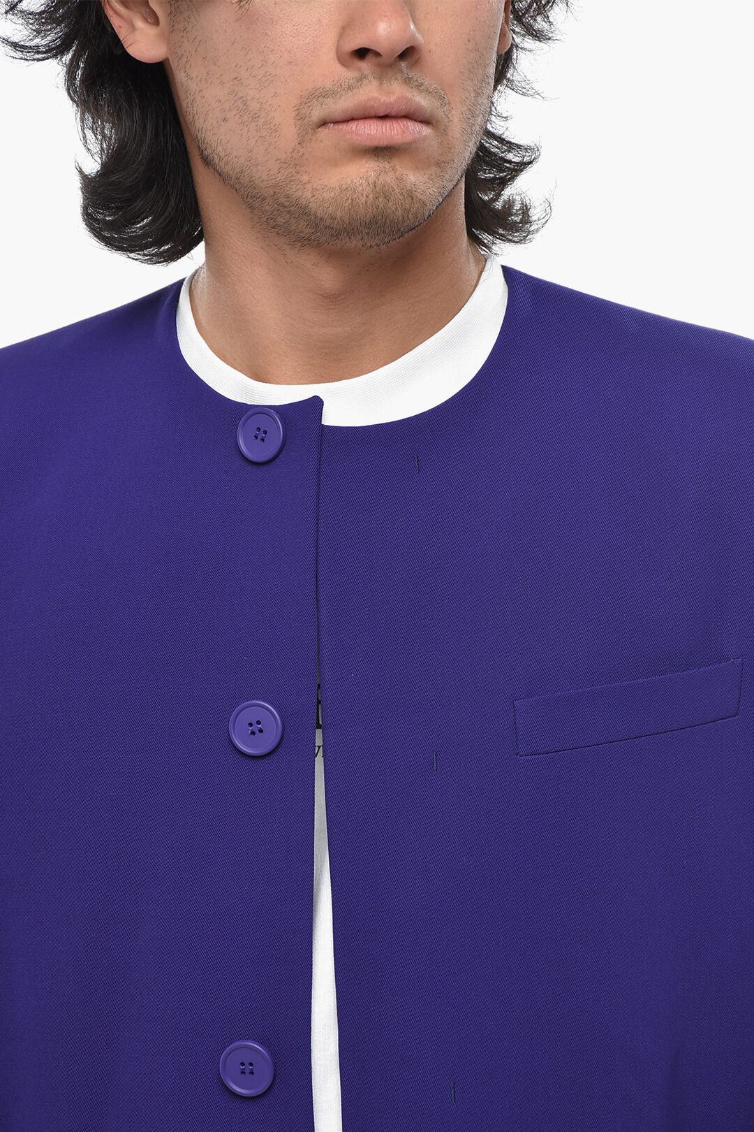 Off-White og1mm0426 Wool Coat in Purple Size US M / EU 48-50 / 2 - 6 Thumbnail