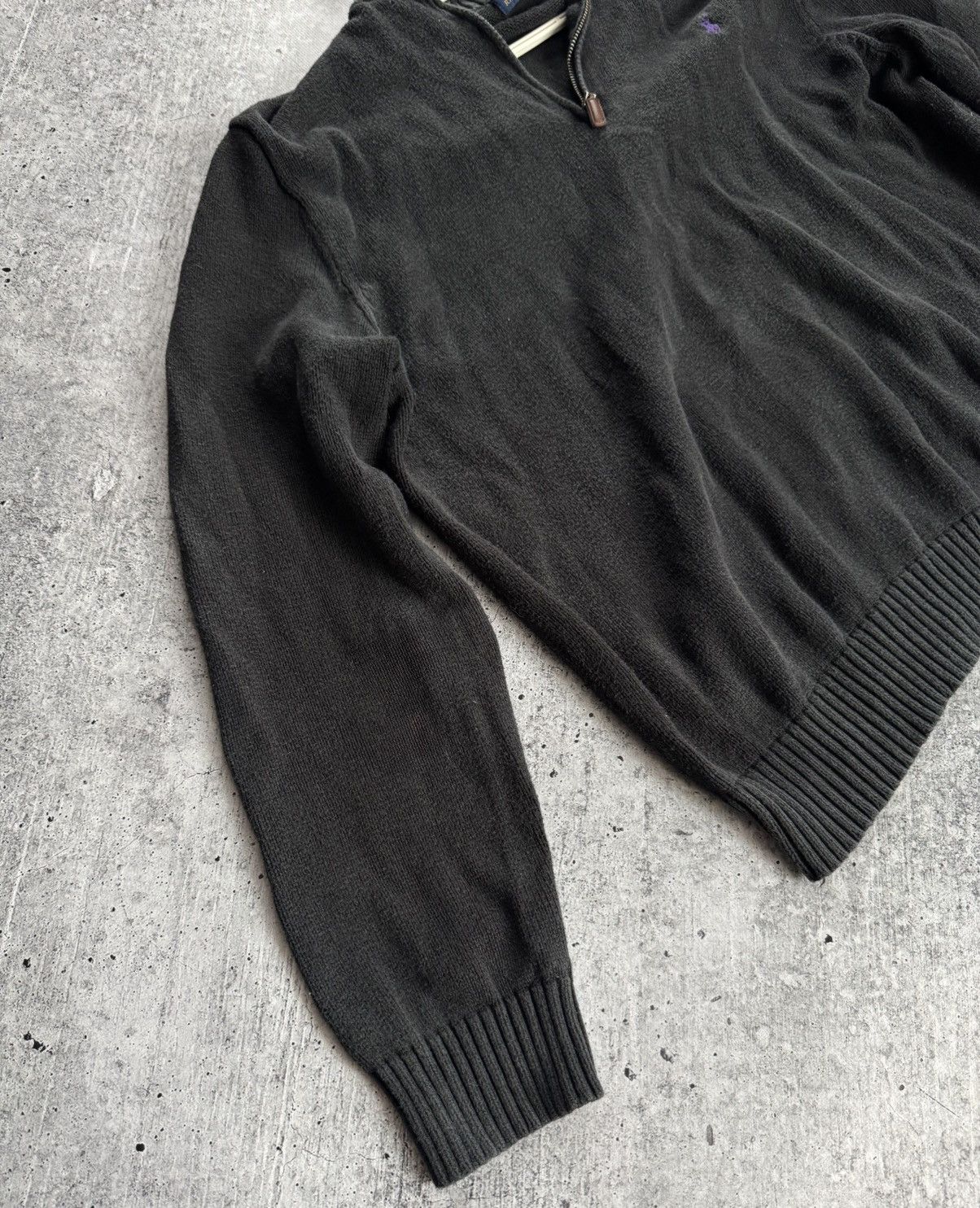 Polo Ralph Lauren Polo Ralph Lauren Sweater 1/3 Zip Knitwear Black Size XL Size US XL / EU 56 / 4 - 4 Thumbnail