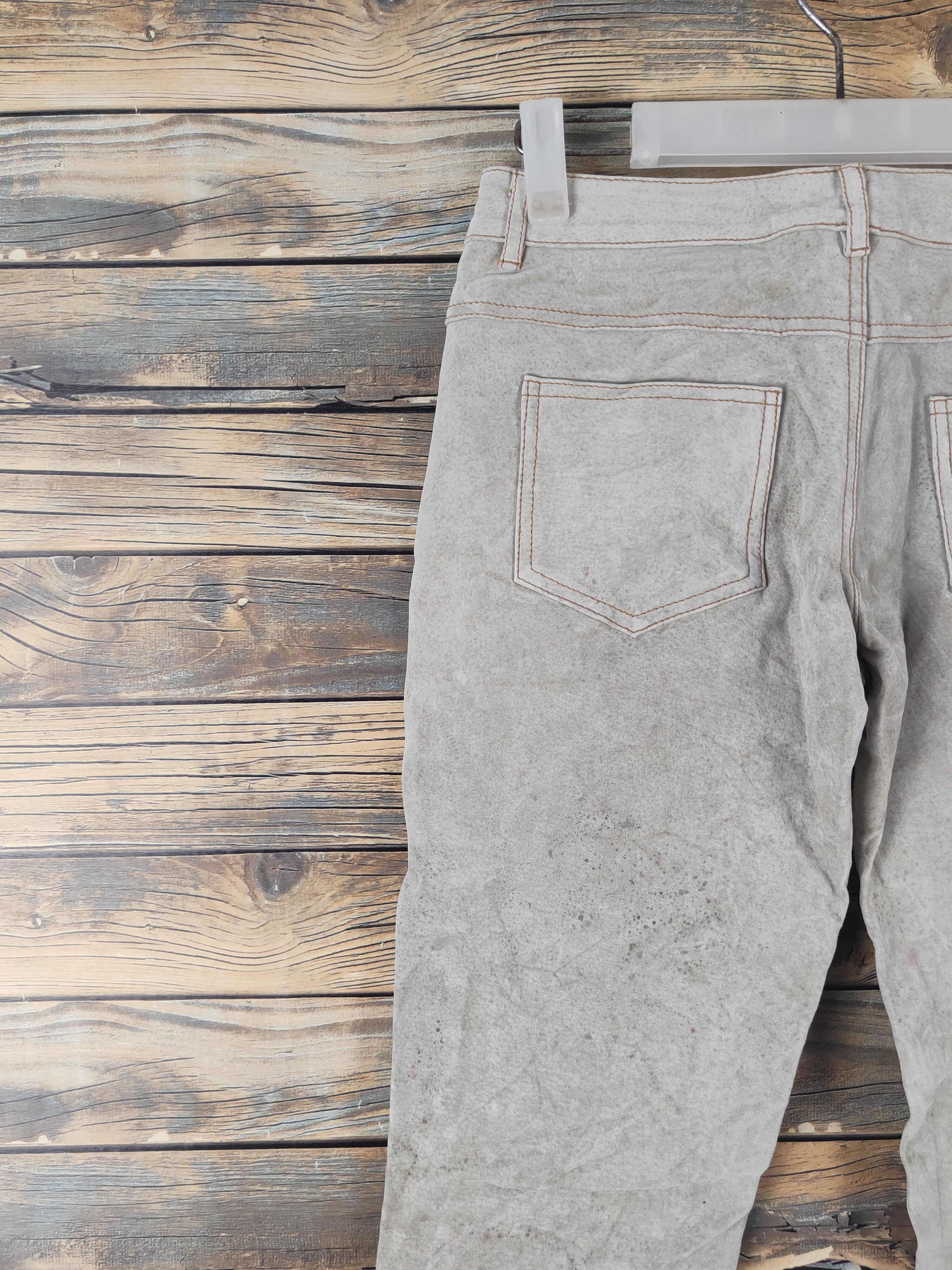 Leather DL Dollhouse Gray Multipocket Leather Pants #2670 Size 25" / US 0 / IT 36 - 8 Thumbnail