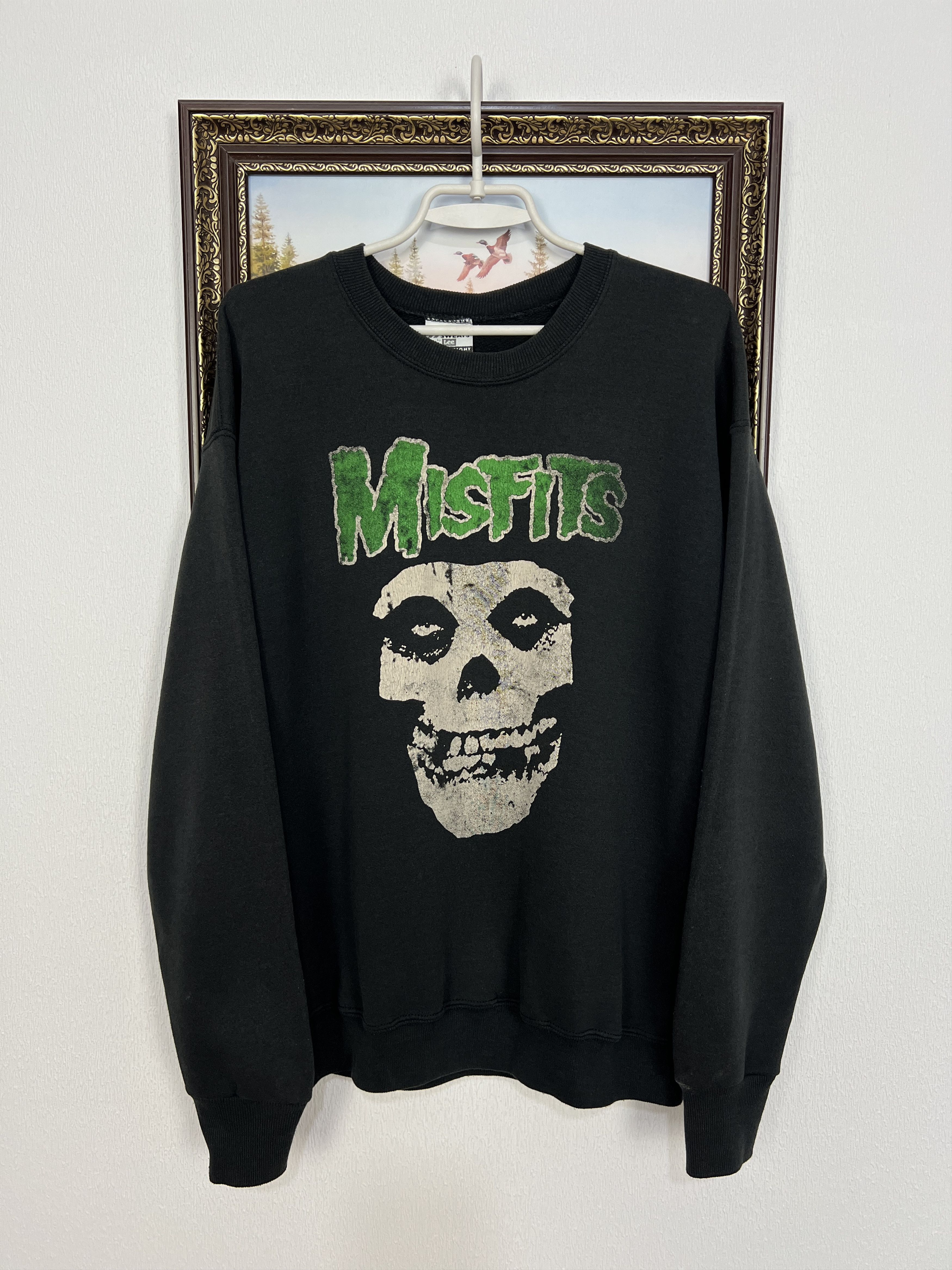 Misfits Band Over Print Sweatshirt Tee Danzig Crewneck