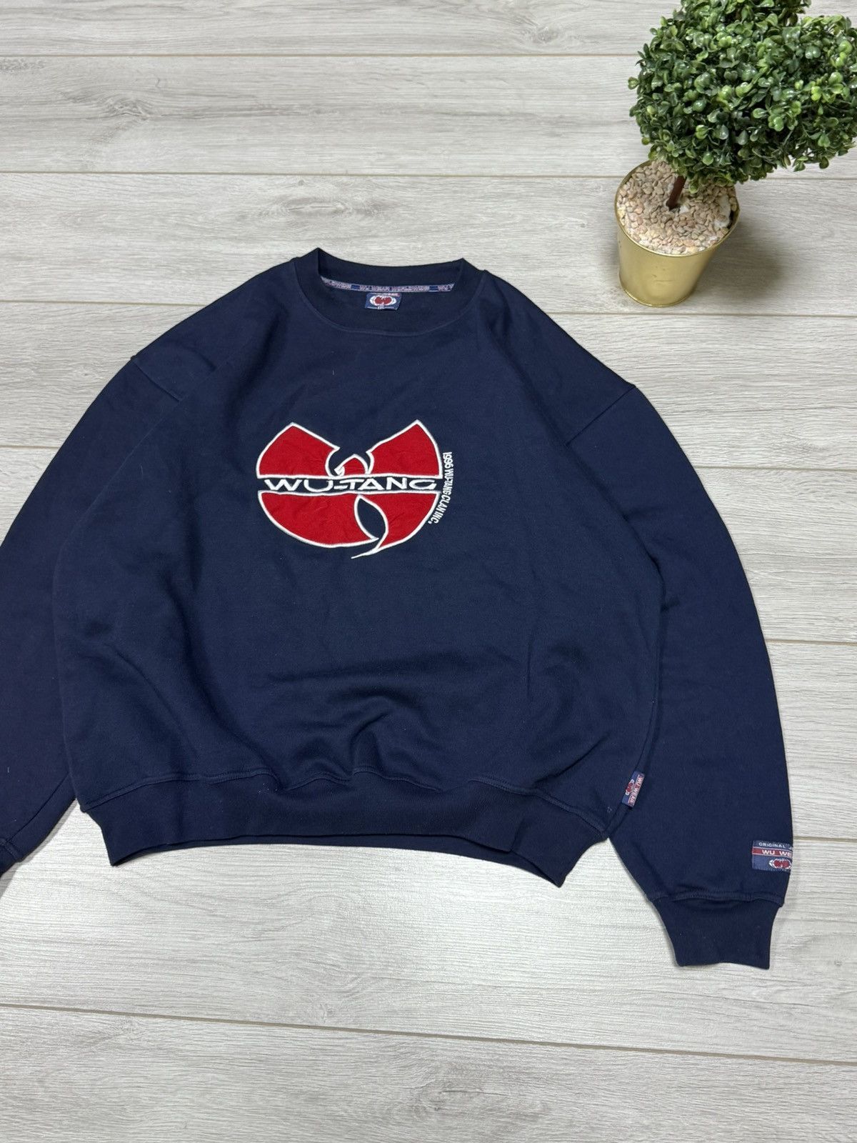 Wu-Tang Clan Wutang vintage embroidered big logo sweatshirt Size US XXL / EU 58 / 5 - 2 Thumbnail