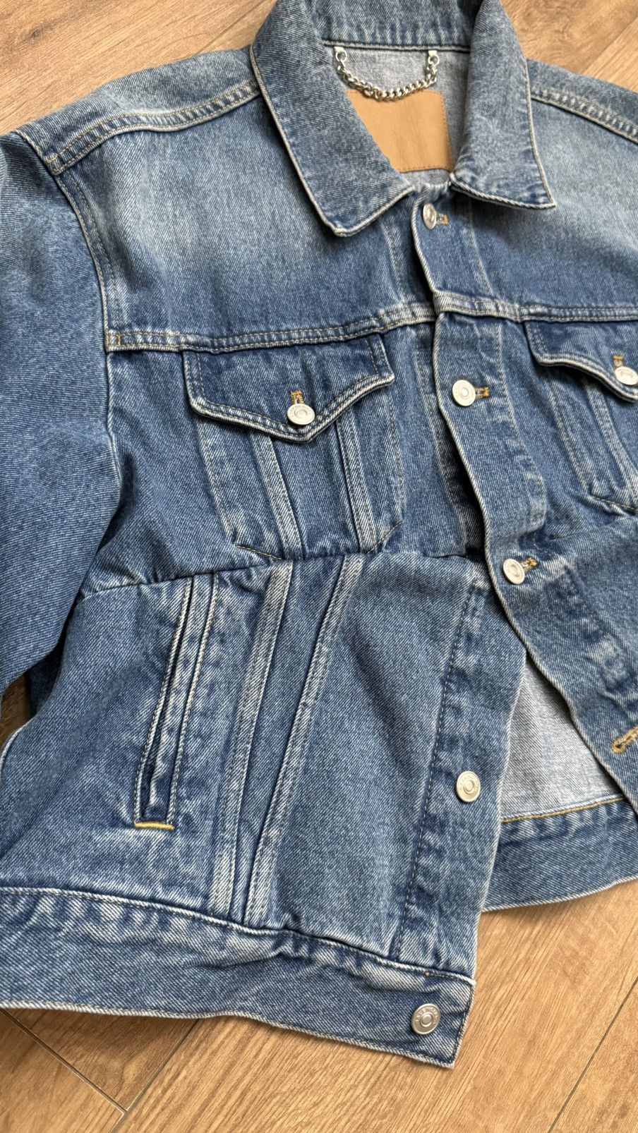 Balenciaga Unisex Blue Swing Denim Jacket RRP$2,150 Size XS / US 0-2 / IT 36-38 - 10 Thumbnail