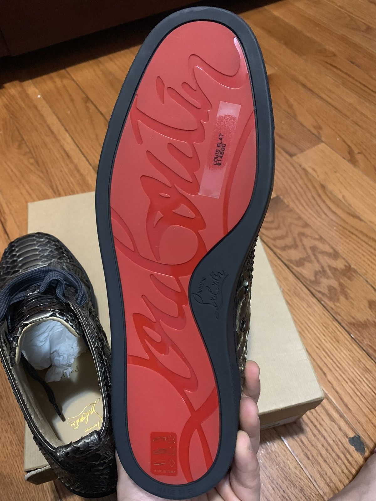 Christian Louboutin Christian Louboutin Flat Python High Top Sneakers 42 Size US 9 / EU 42 - 7 Thumbnail