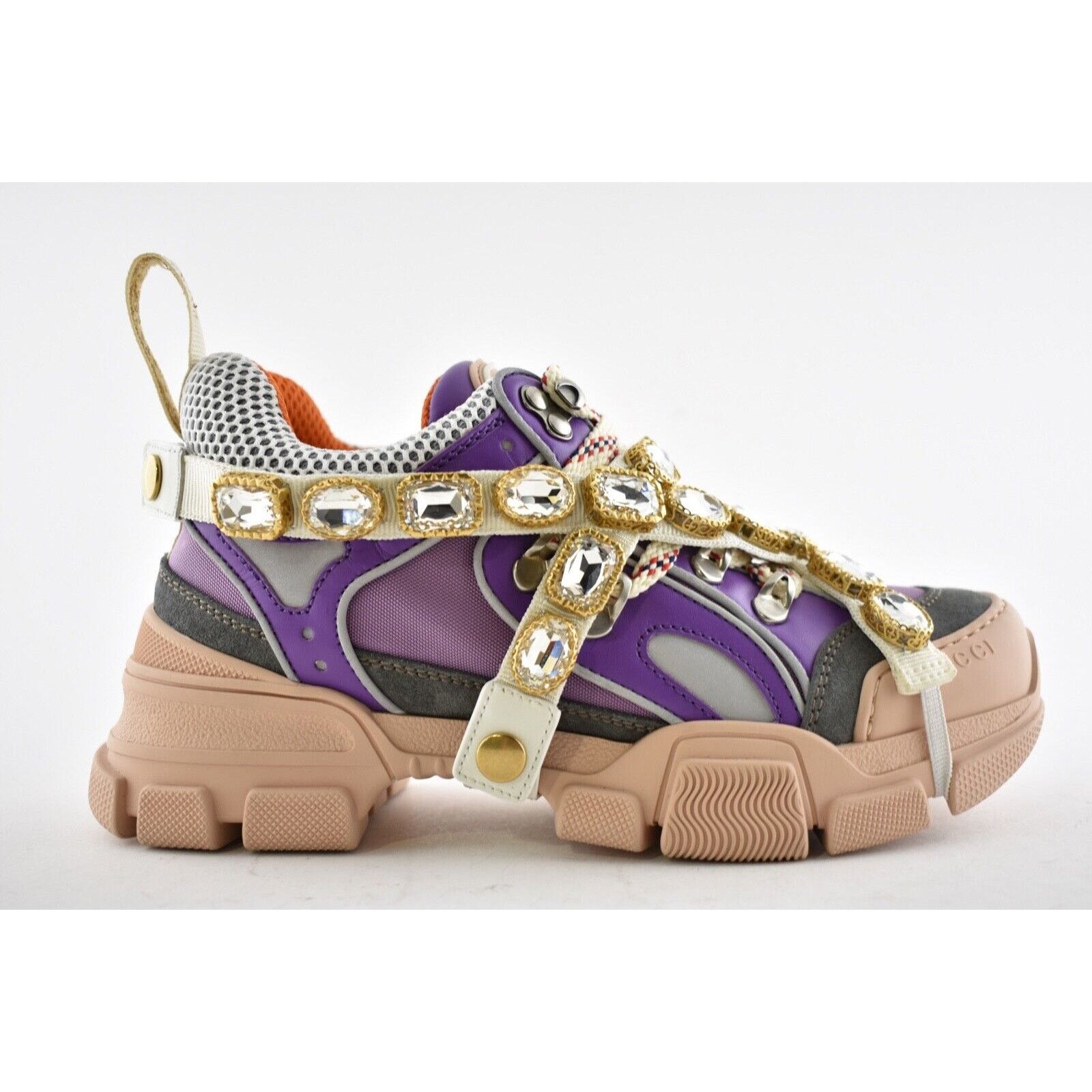Gucci Womens Journey Flashtrek Crystal Hiker Low Boot Sneaker 36 Size US 6 / IT 36 - 3 Thumbnail