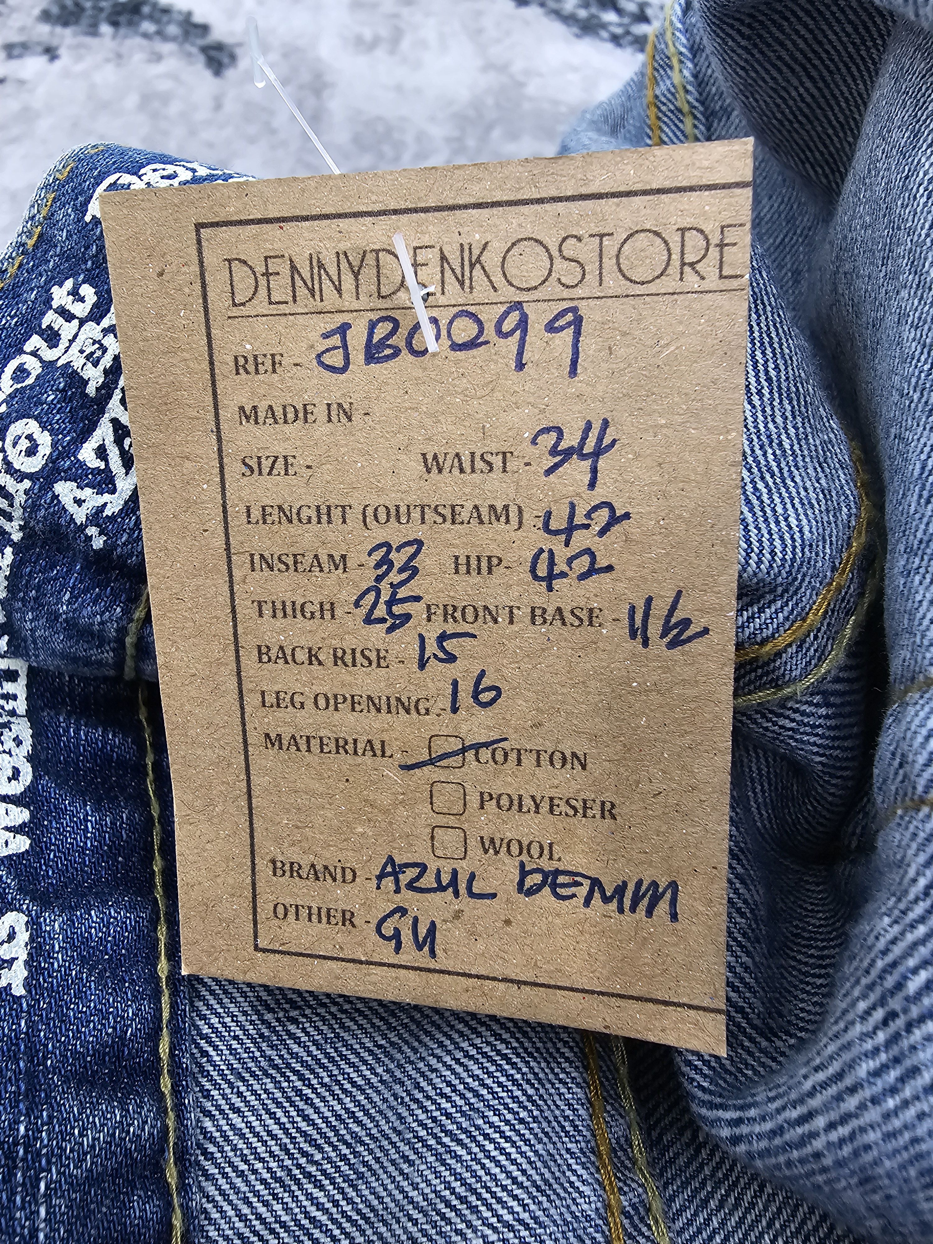 MOUSSY AZUL By Moussy Distressed Rockers Design Jean JB0299 Size 34 Size US 34 / EU 50 - 13 Thumbnail