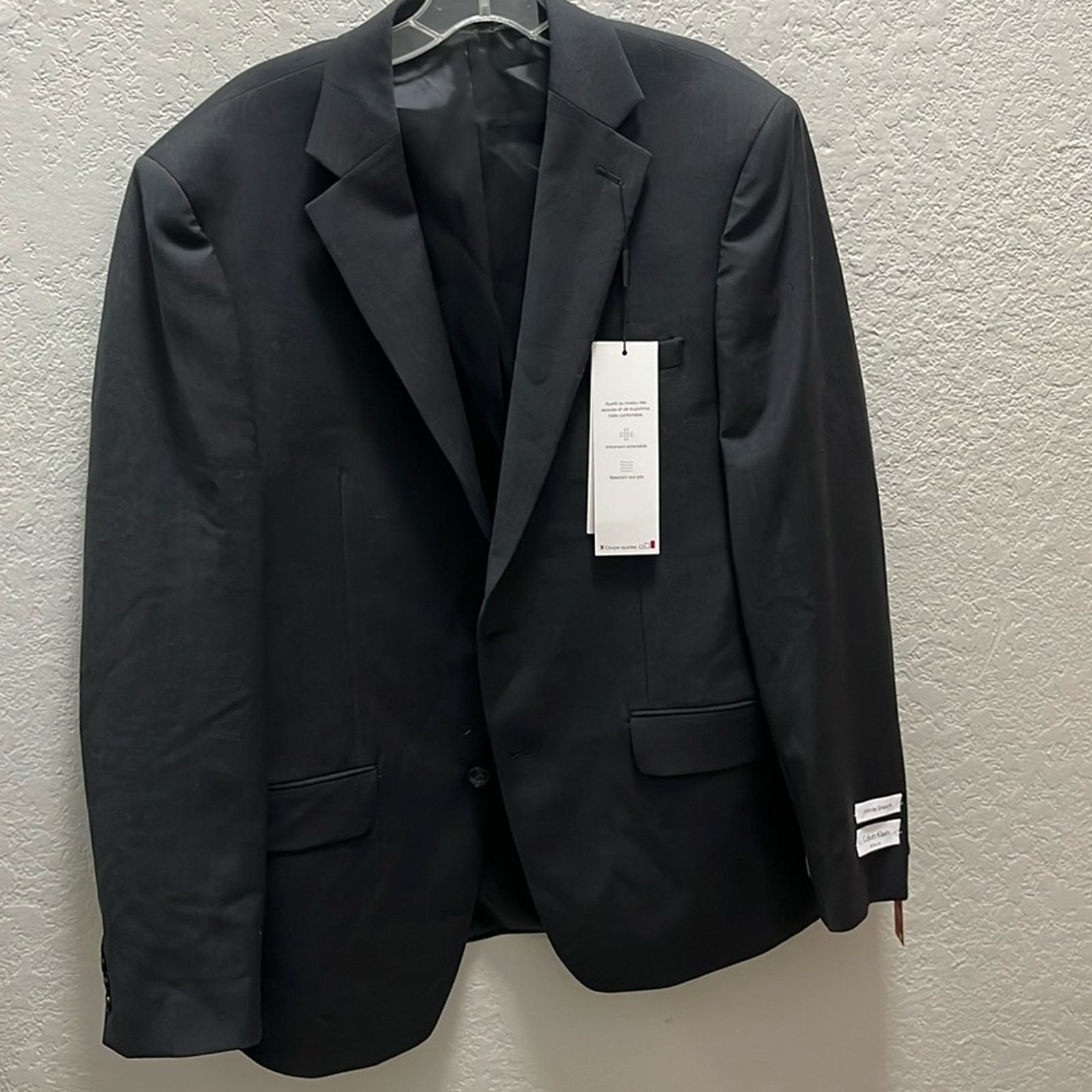Calvin Klein Infinite Stretch Slim-Fit Suit Jacket 42R Gray