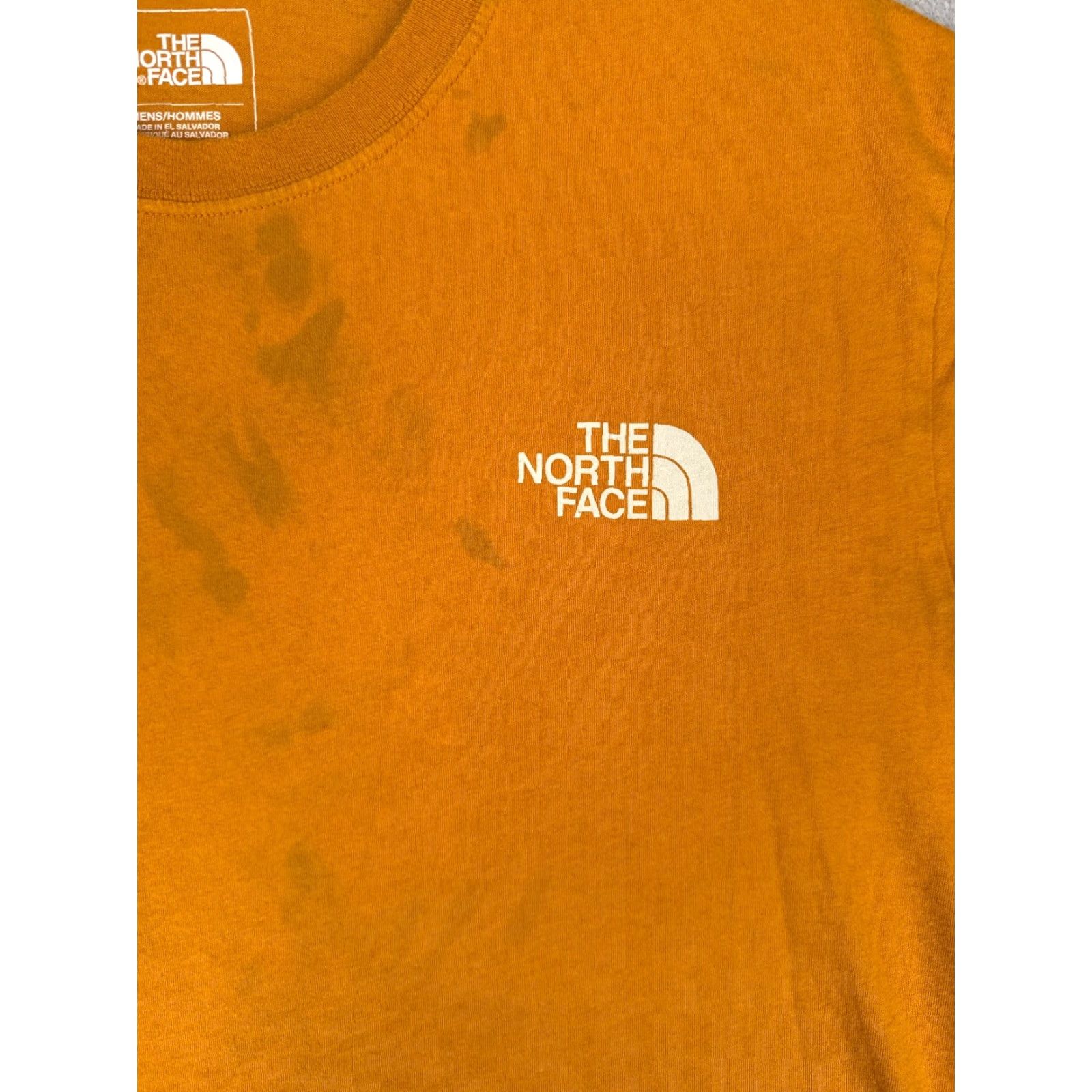 The North Face The North Face Shirt Men M Orange 100% Cotton Short Sleeve Crew Neck Read Size US M / EU 48-50 / 2 - 6 Thumbnail