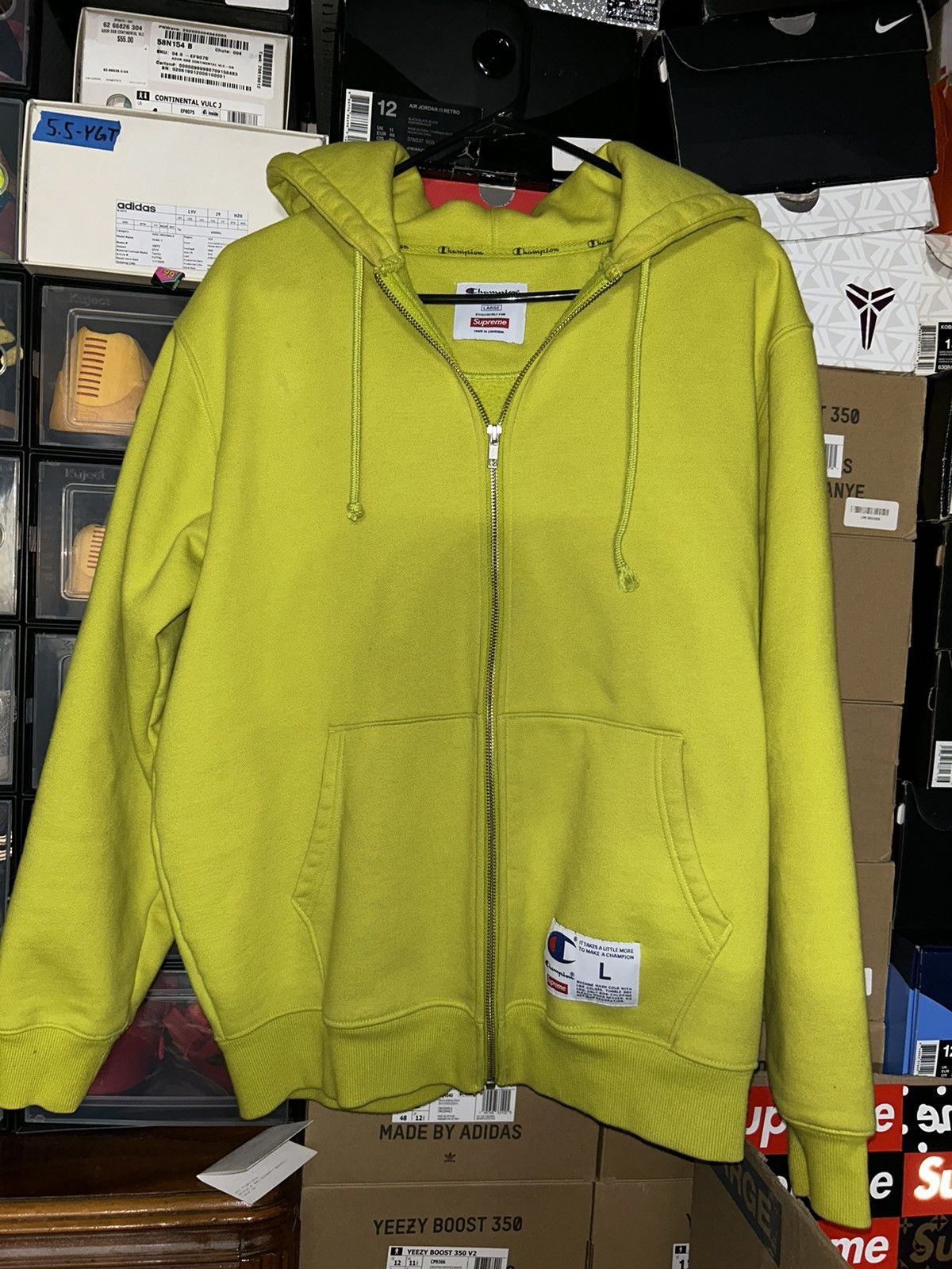 Champion × Supreme Supreme Champion Arc Logo Zip Up Sweater 2017 release Size L Size US L / EU 52-54 / 3 - 2 Thumbnail