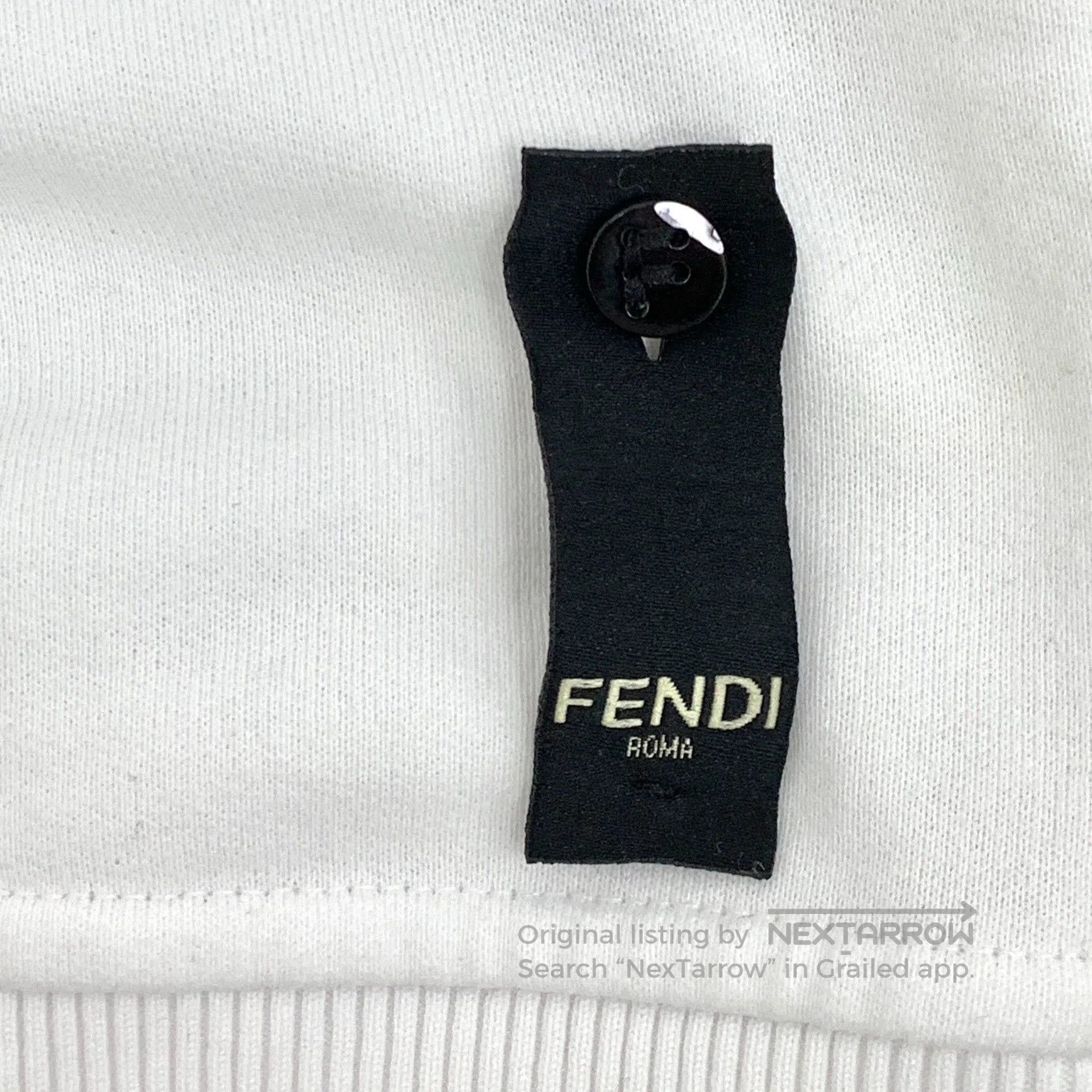 Fendi fendi white logo long sleeve sweatshirt xl. Size US XL / EU 56 / 4 - 6 Thumbnail