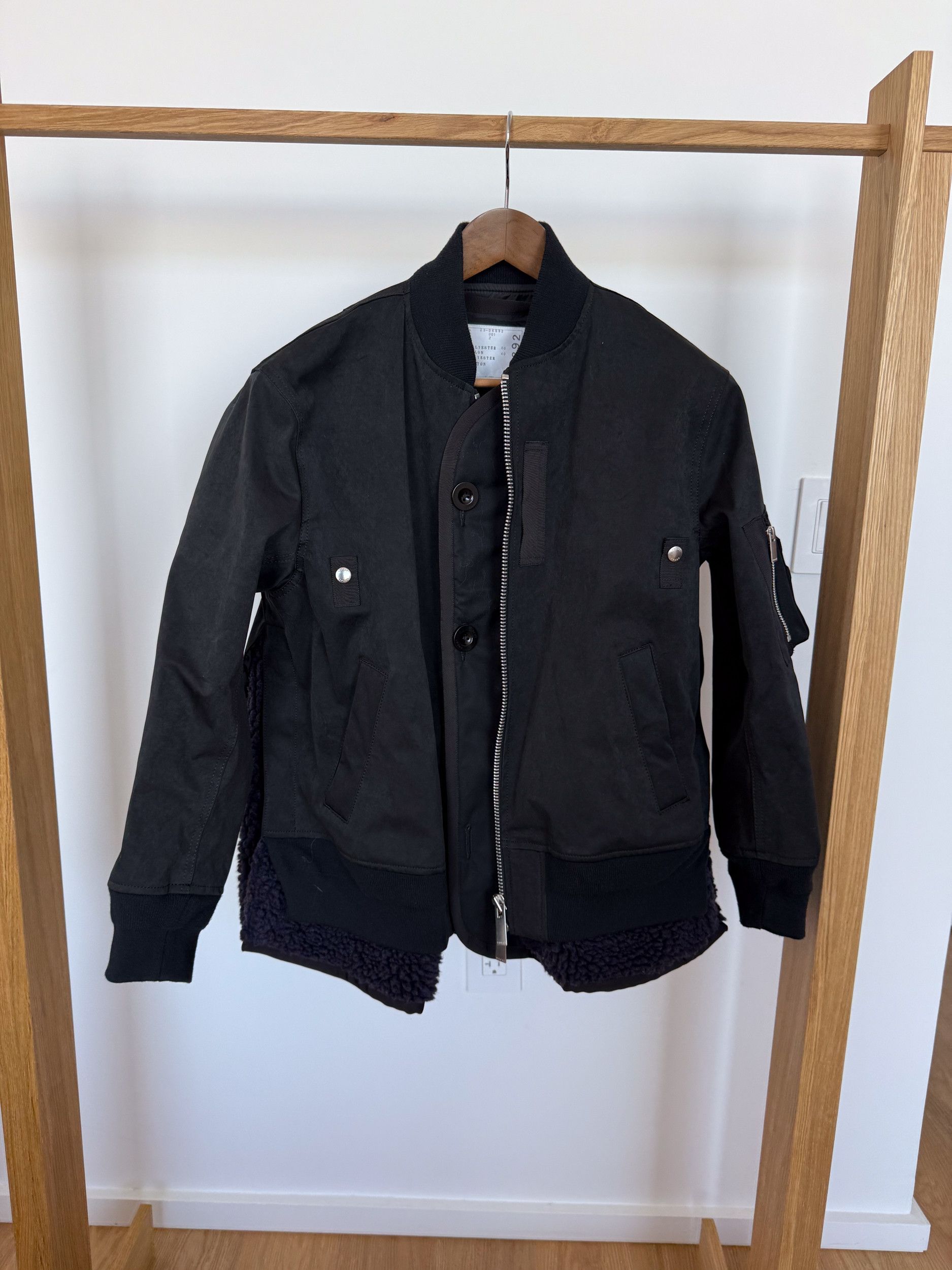 Sacai Faux Suede Mix Blouson size3