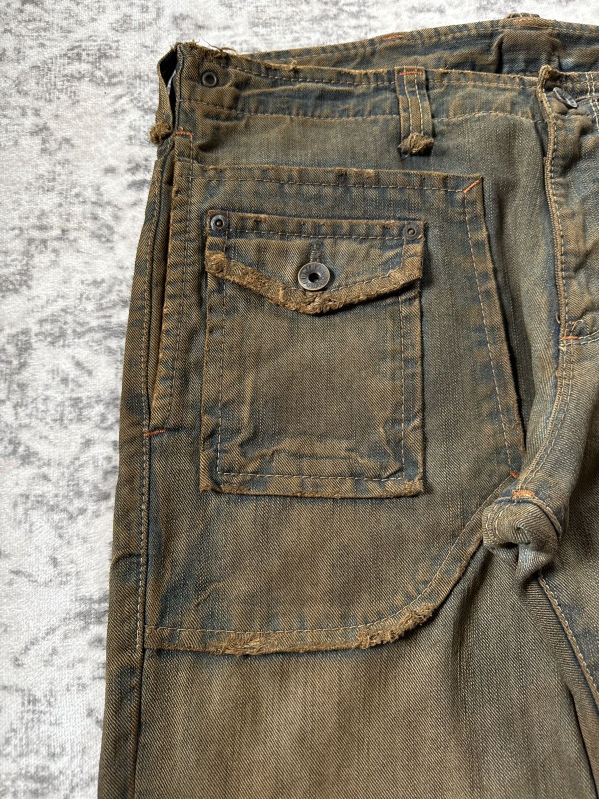 Edwin Edwin XV OG Bush Pocket Mud Wash Work Wear Style Jeans Size US 34 / EU 50 - 6 Thumbnail