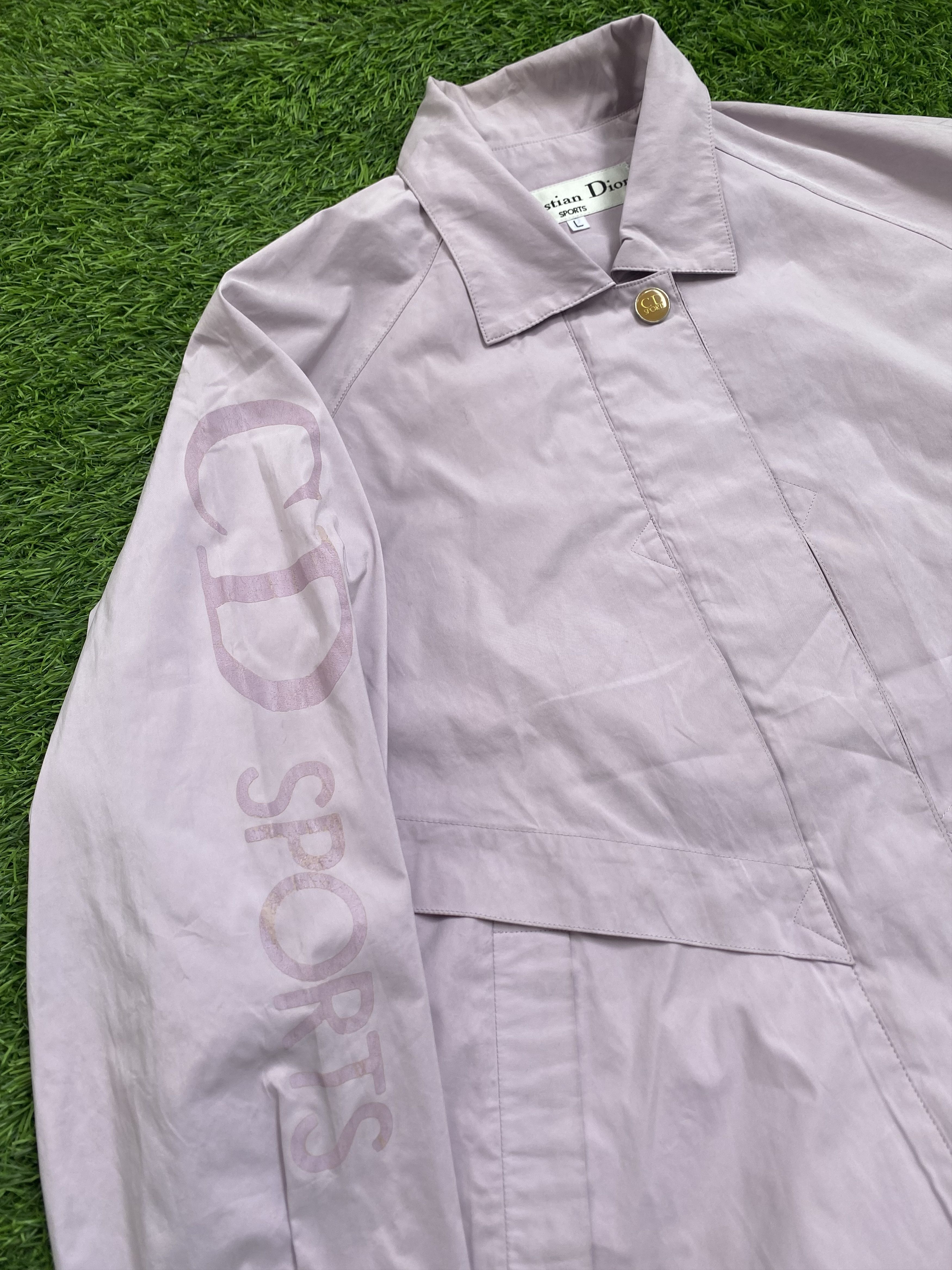 Christian Dior Monsieur Vintage Christian Dior Oversize Bomber Spellout Jacket Size L / US 10 / IT 46 - 2 Thumbnail