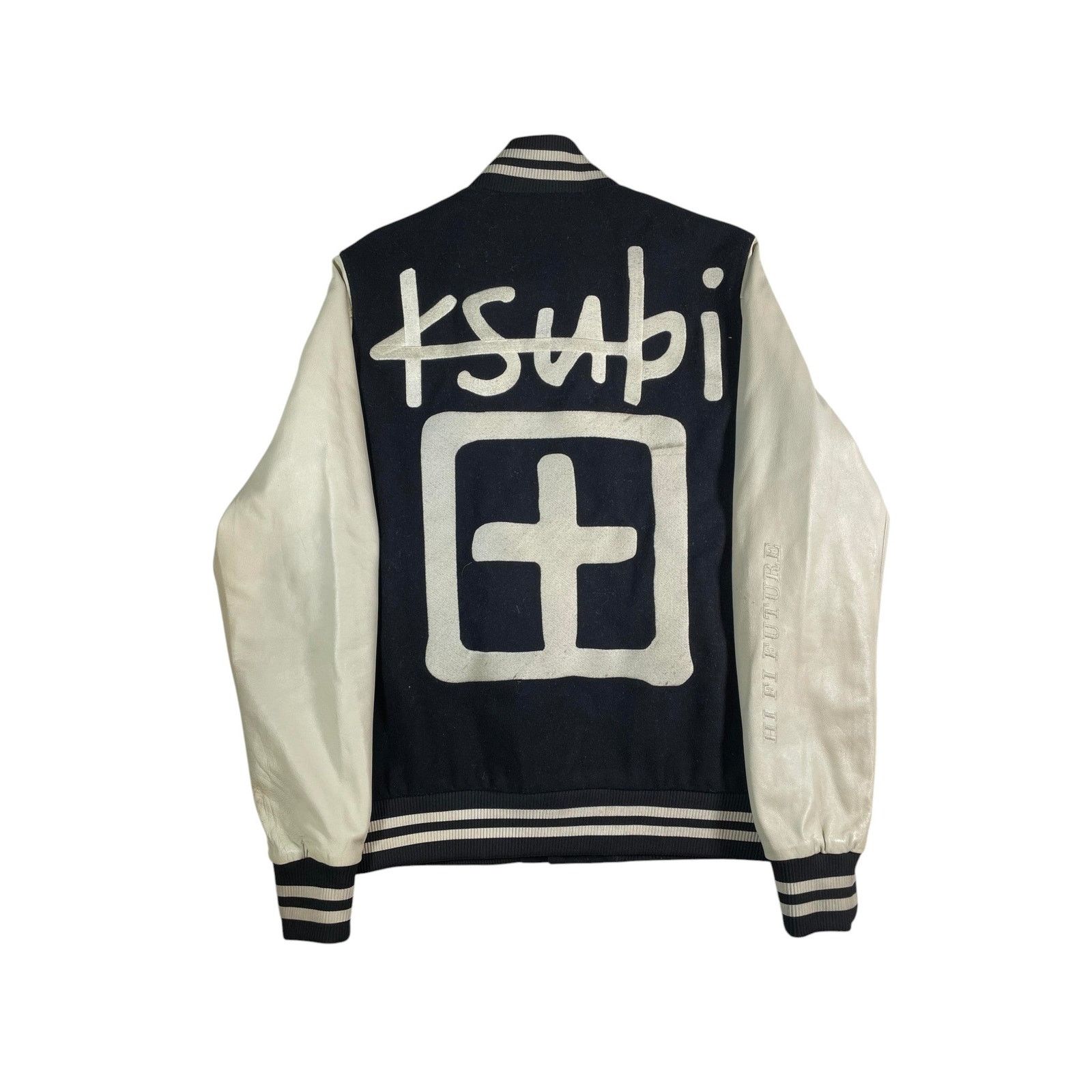 Ksubi Ksubi King Black & Cream Varsity Jacket Size US L / EU 52-54 / 3 - 2 Thumbnail