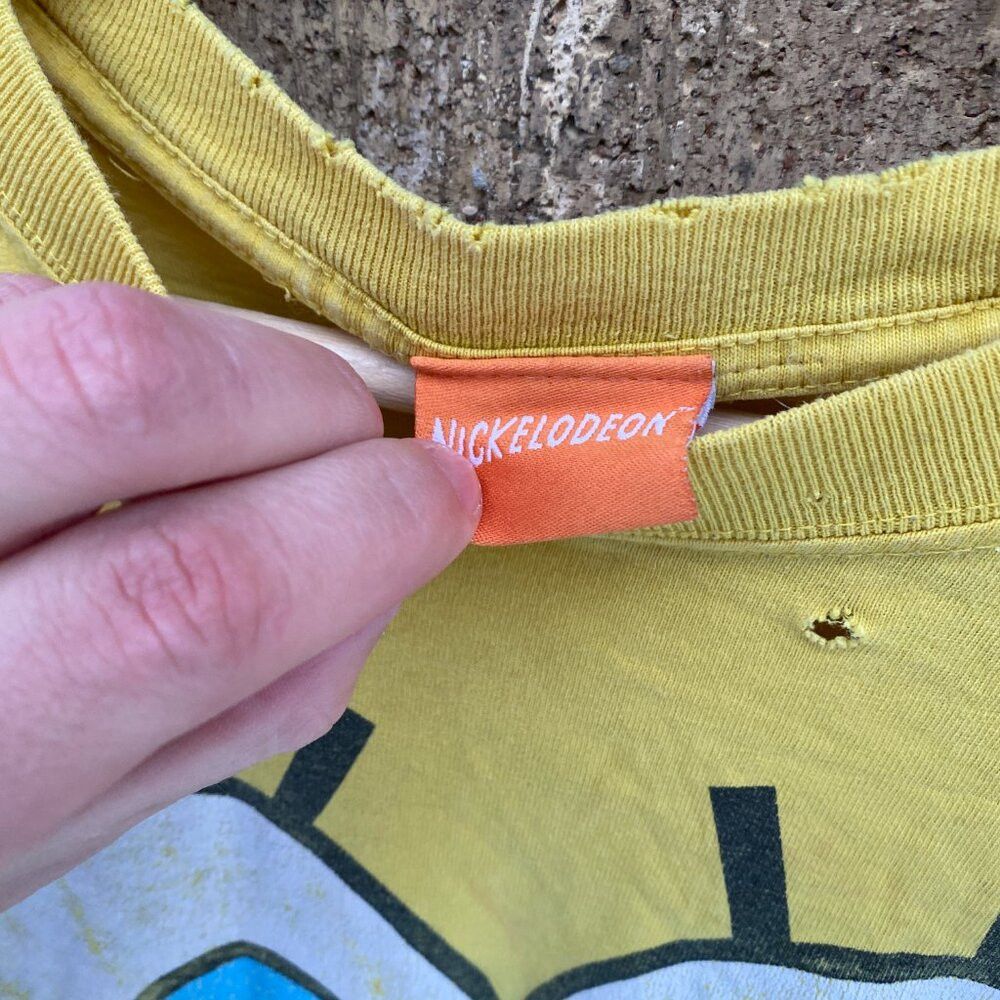 Nickelodeon × Vintage Vintage 2002 Nickelodeon Spongebob Squarepants Promo T Shir Size US L / EU 52-54 / 3 - 8 Thumbnail