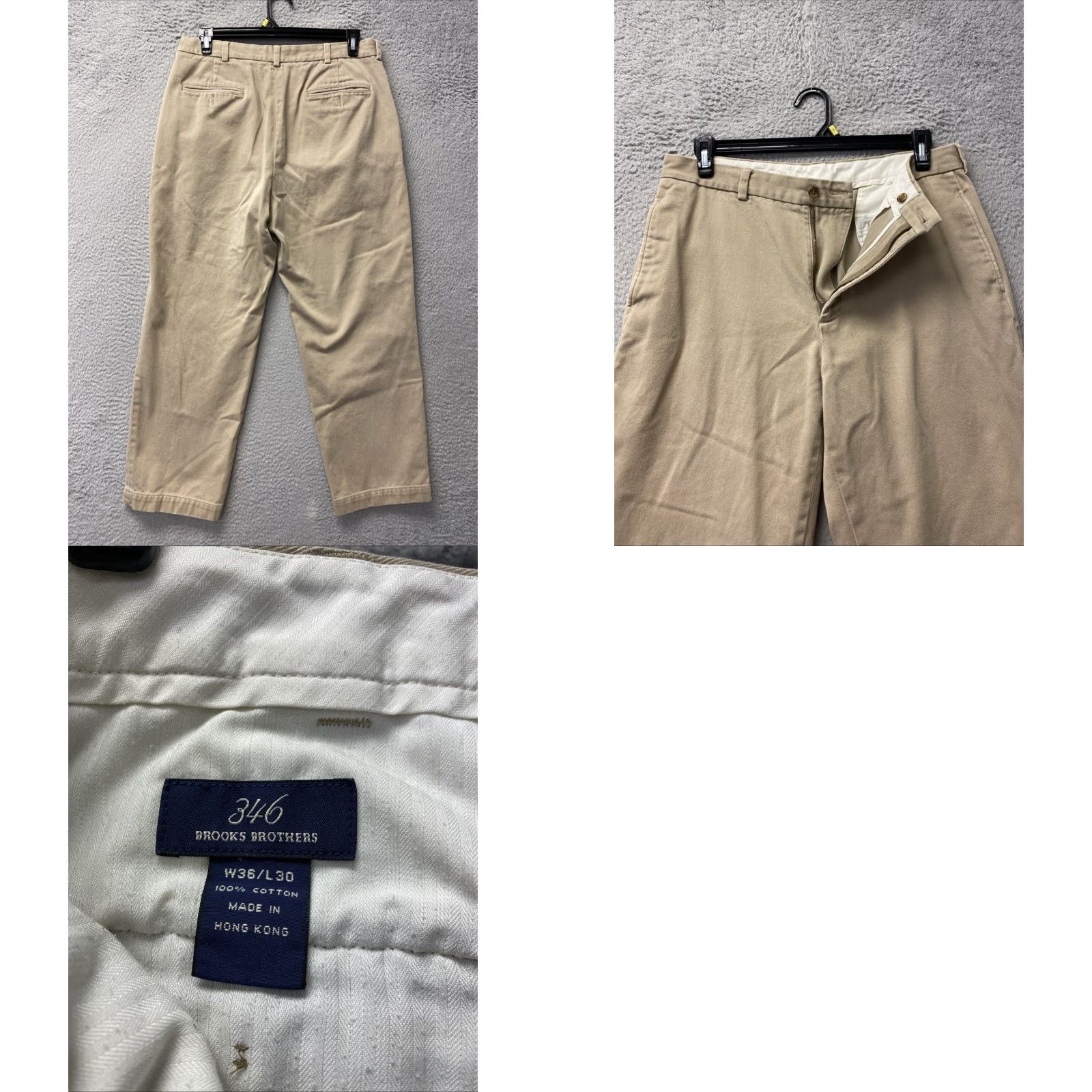Brooks Brothers Brooks Brothers Khaki Tan Flat Front Sport Chino Pants Size 36x30 /130-19 Size US 36 / EU 52 - 8 Thumbnail