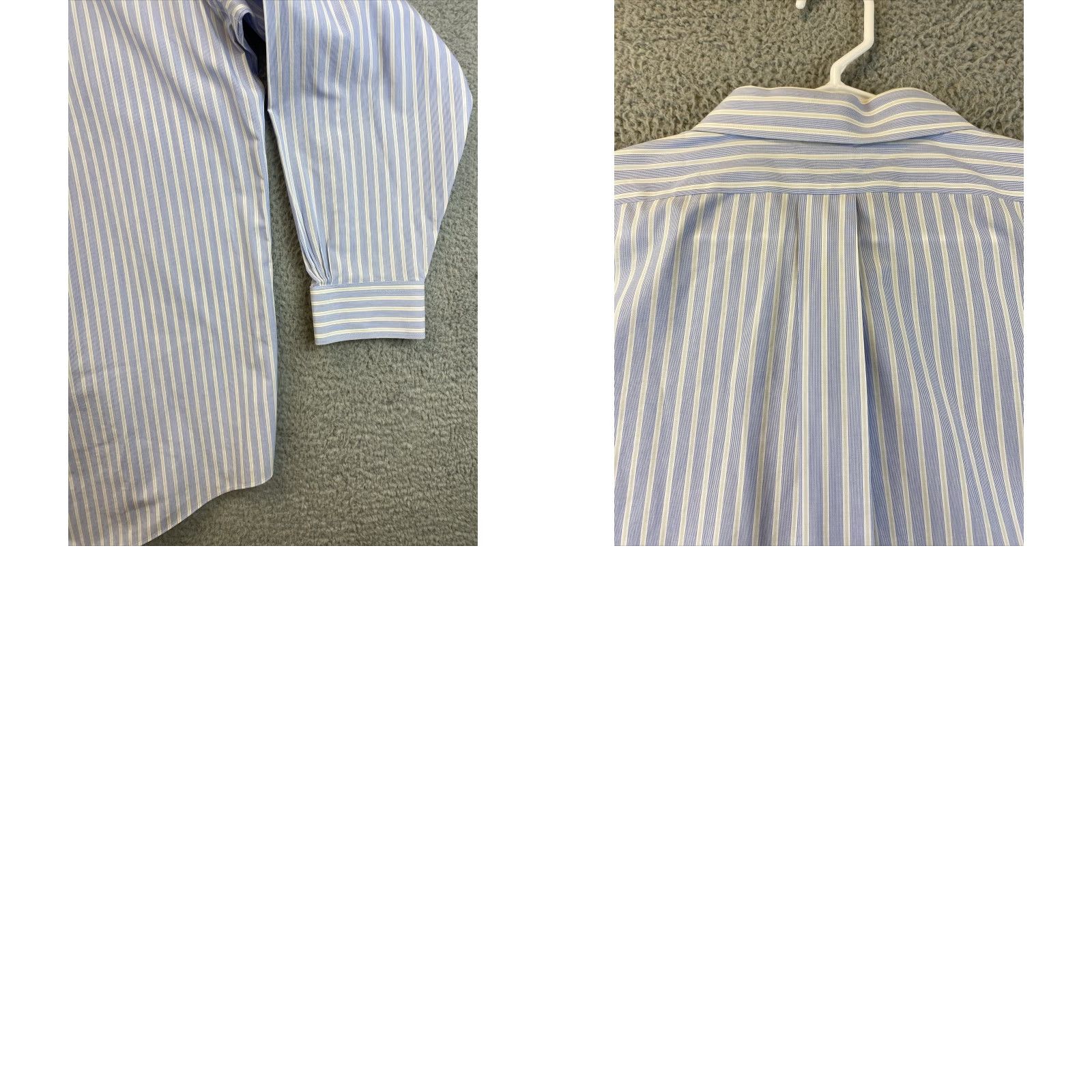 Brooks Brothers Brooks Brothers Button-Up Shirt Adult 18 Blue White Striped Long Sleeve Mens Size US XXL / EU 58 / 5 - 8 Thumbnail