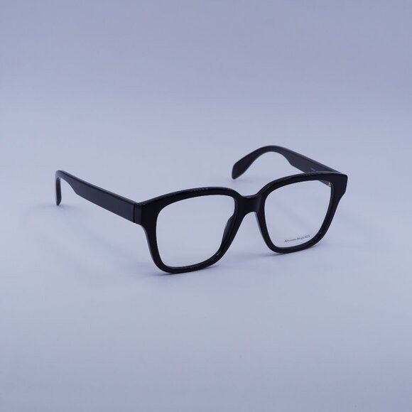 Alexander McQueen AM0333O 002 Eyeglasses Black 52mm Square
