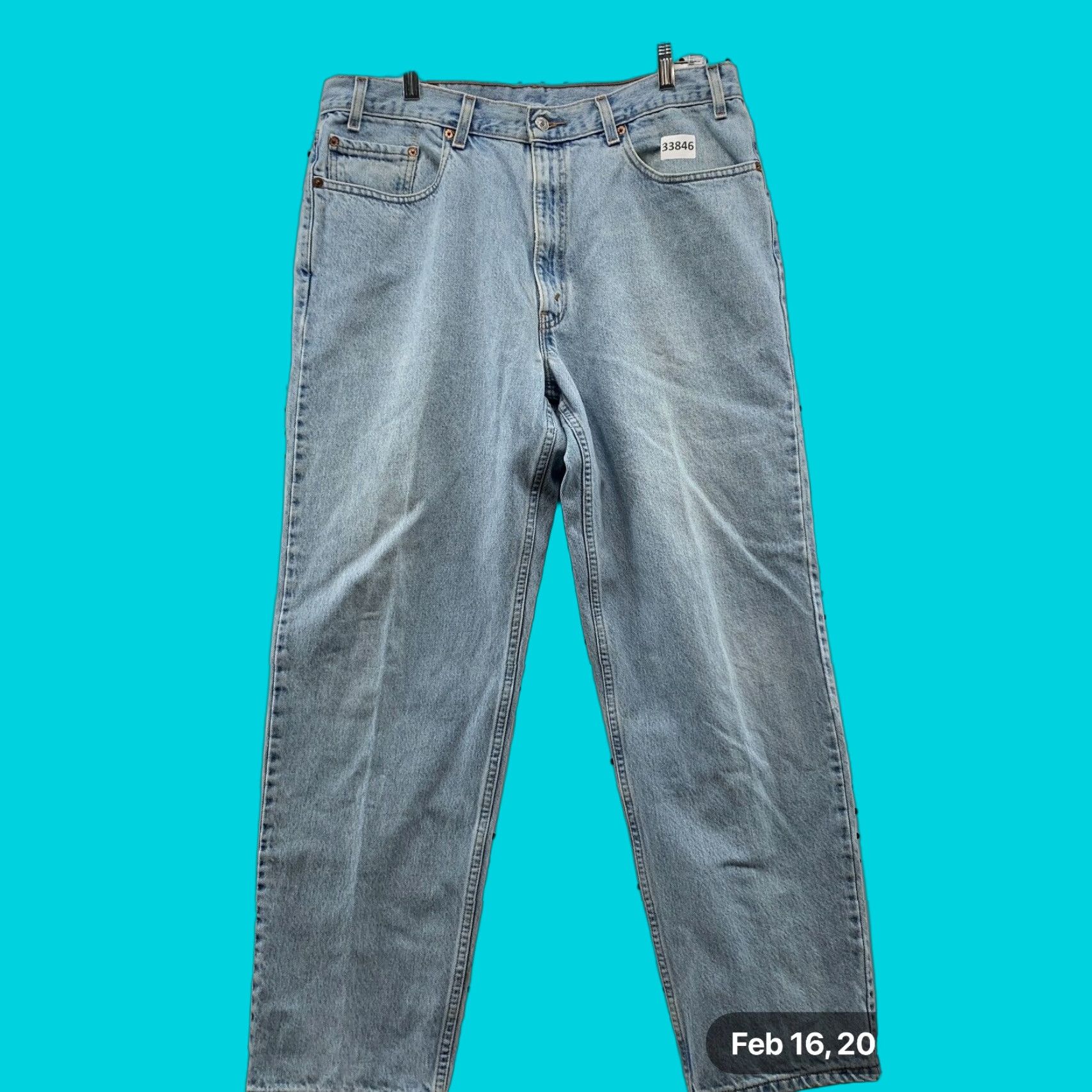 Levi's VINTAGE Levi's 550 Light Wash Denim Jeans 36x31 Relaxed Fit Blue Mens Size US 36 / EU 52 - 1 Thumbnail
