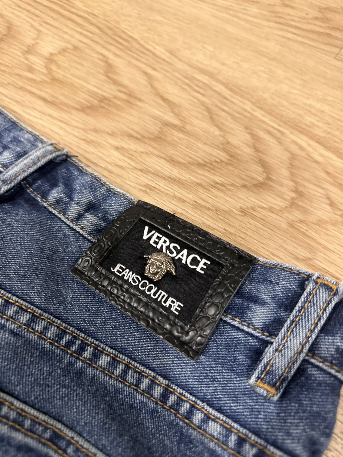 Versace Mens Vintage Versace jeans Couture pants denim luxury rare Size US 34 / EU 50 - 4 Thumbnail
