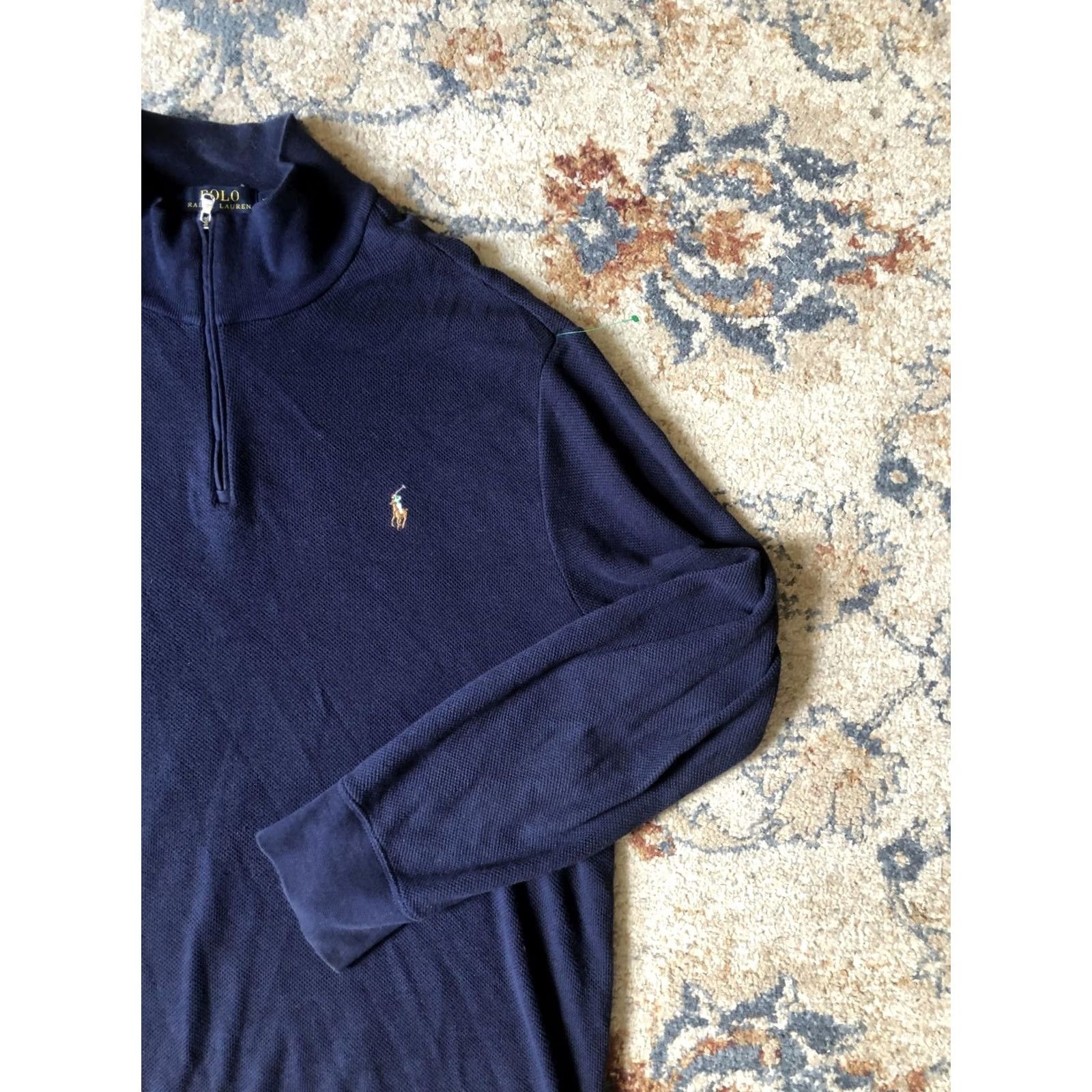 Polo Ralph Lauren VINTAGE Polo Ralph Lauren Sweater Mens XL Quarter Zip Pullover Pony Casual Size US XL / EU 56 / 4 - 4 Thumbnail