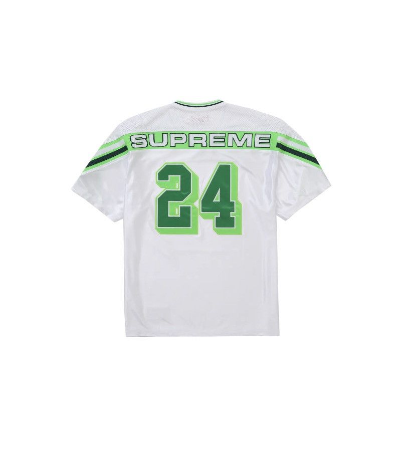 Supreme Supreme Jacquard Rib Football Jersey White Size US XL / EU 56 / 4 - 2 Thumbnail