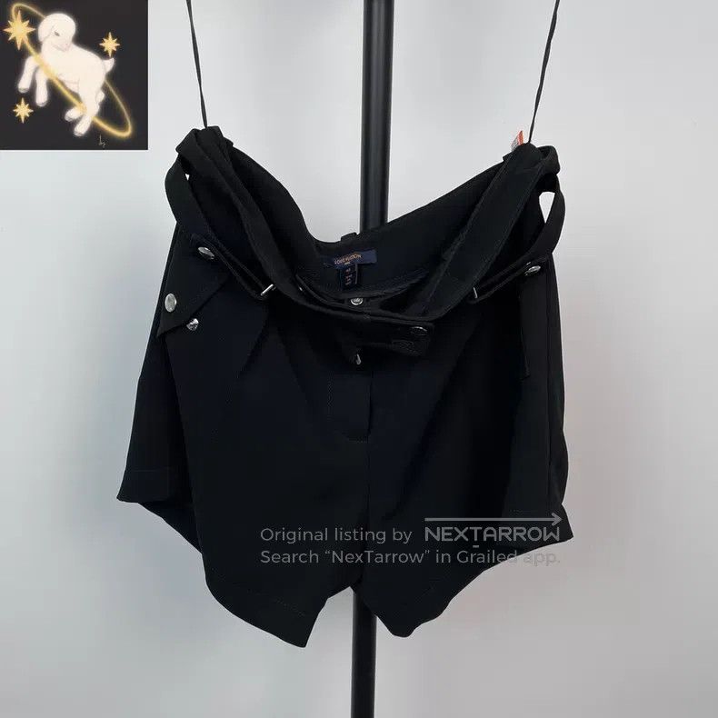 Louis Vuitton Louis Vuitton Black Silver Button Suit Shorts Size US 40 / EU 56 - 1 Thumbnail