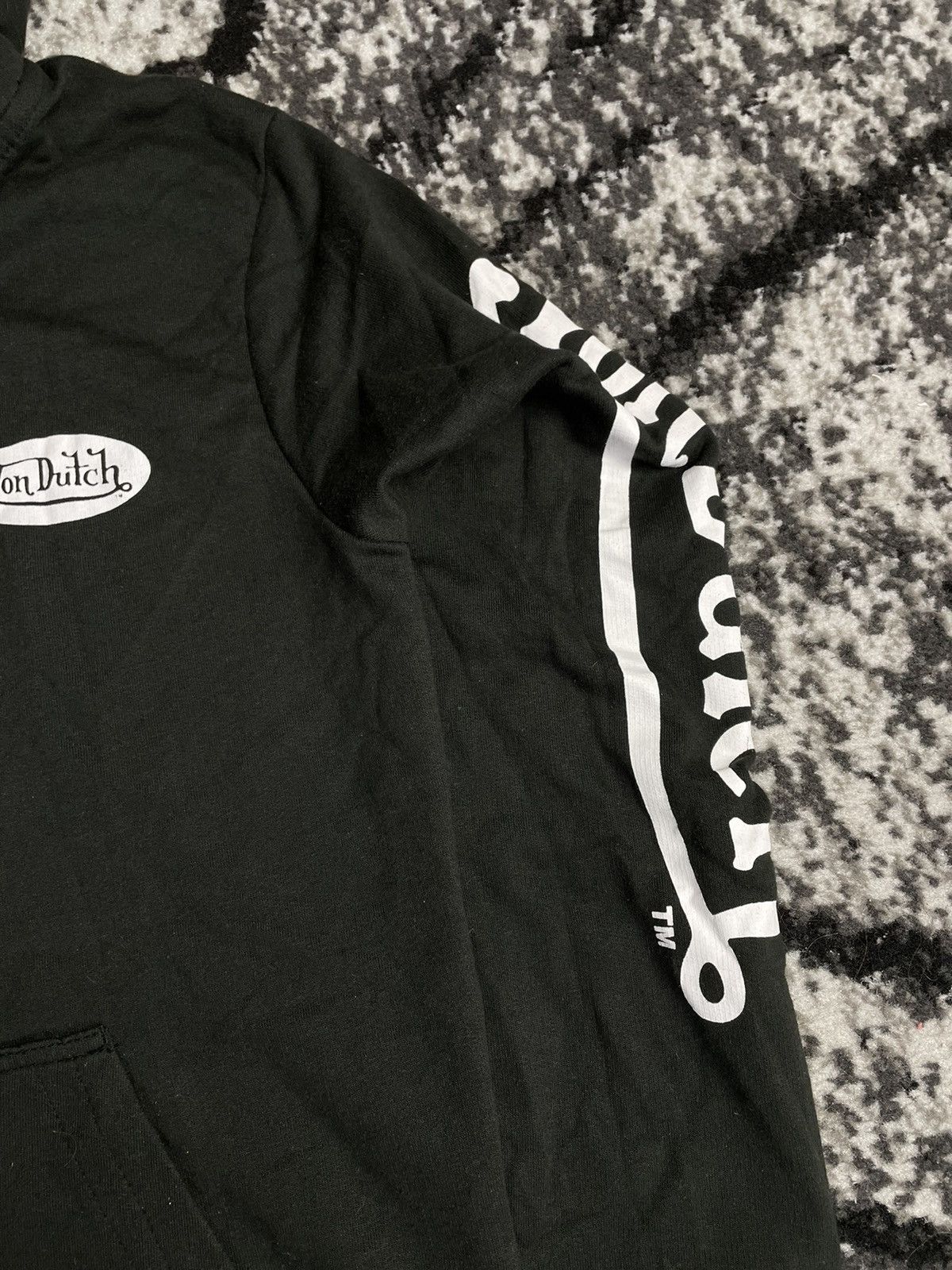 Vintage × Von Dutch Vintage Von Dutch Full Zip Black Hoodie Size US S / EU 44-46 / 1 - 3 Thumbnail