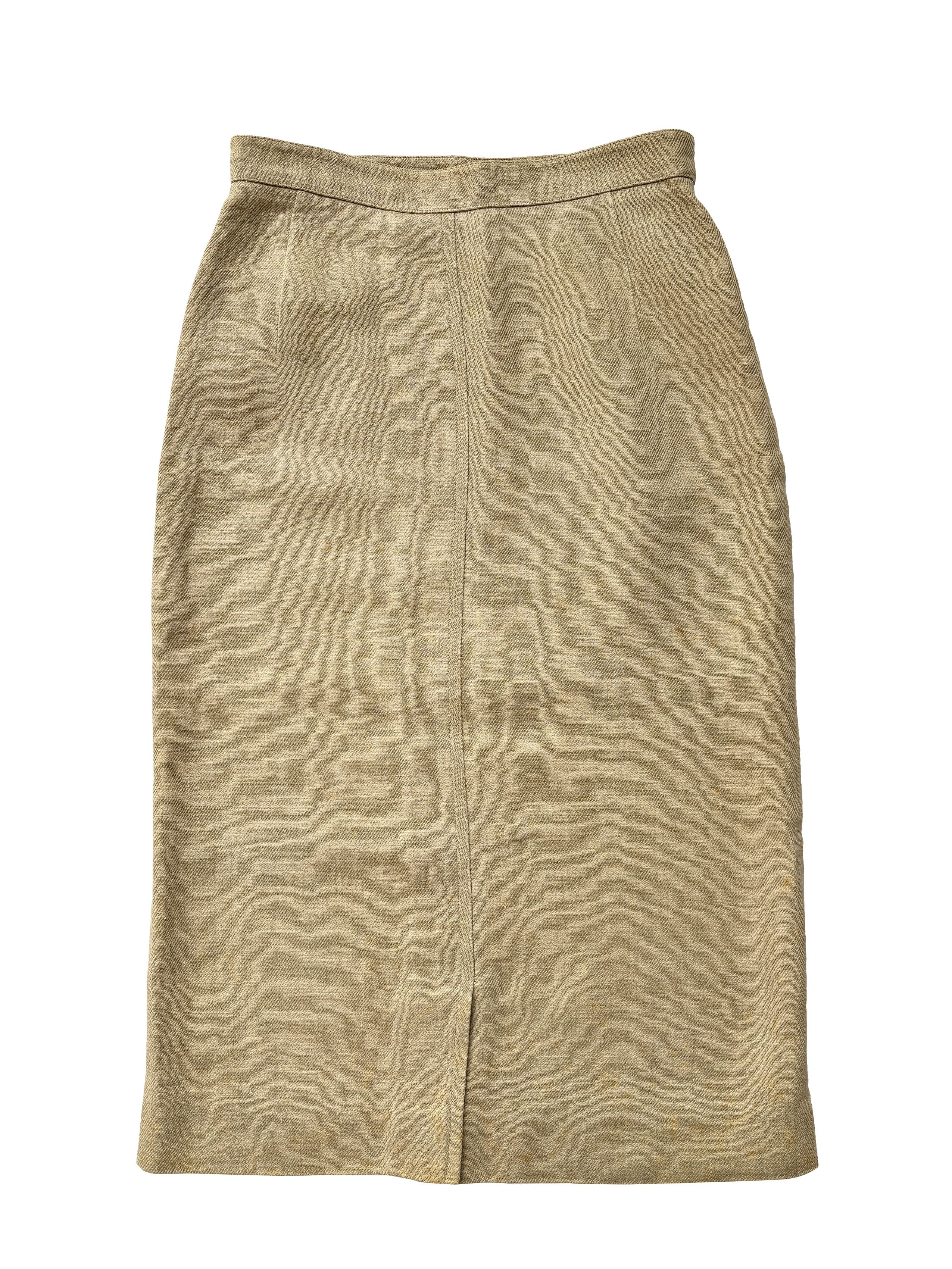 Hermes ⚡️QUICK SALE⚡️Hermes by Margiela Beige Linen Skirt Size 28" / US 6 / IT 42 - 2 Thumbnail