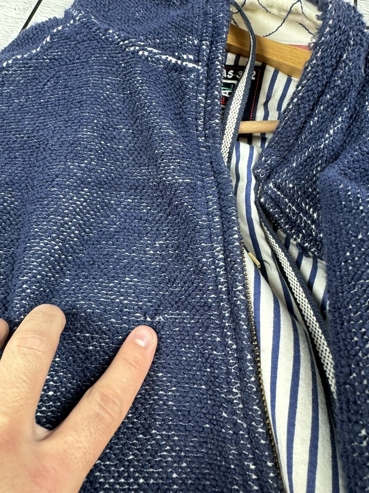 Brain Dead × Flannel × Japanese Brand 90’s DEAL Zip Sweater Oldmoney Great Britain 2XL size Size US XXL / EU 58 / 5 - 16 Thumbnail