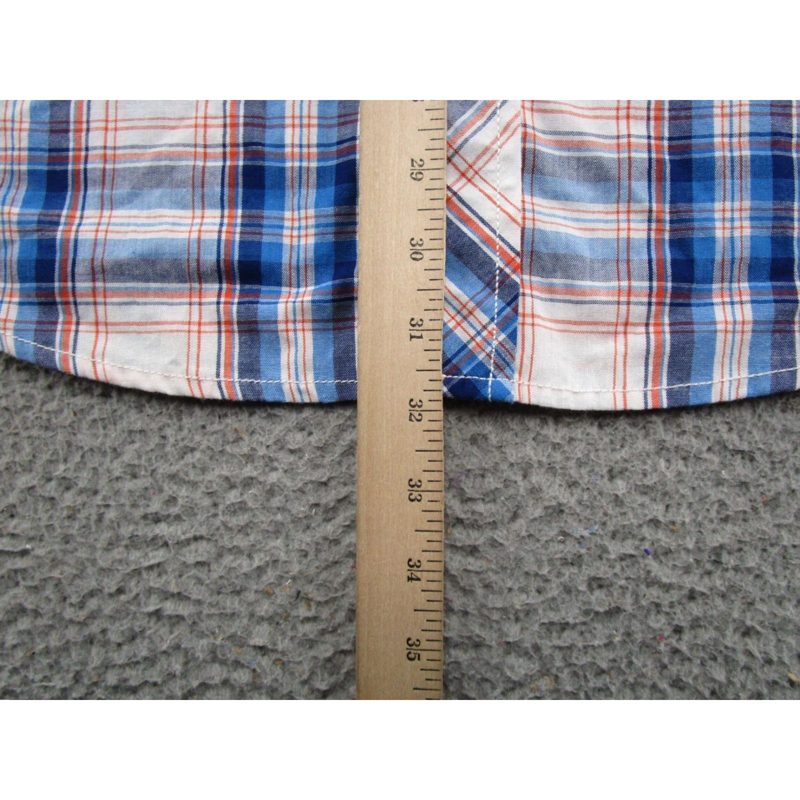 Vintage Polaris RZR Razor Mens Pearl Snap Shirt Sz L Plaid Short Sleeve Western shirt Button-Up Collared Casual Men’s Size US L / EU 52-54 / 3 - 6 Thumbnail