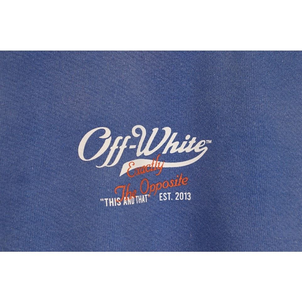 Off-White o1rshd1 Wave Off Boxy Crewneck in Purple/White Size US S / EU 44-46 / 1 - 3 Thumbnail
