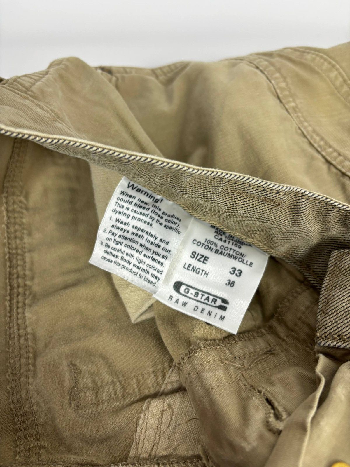 G-Star y2k G Star Raw Raw Edges Baggy Zip Pants Size 33 Size US 33 - 11 Thumbnail