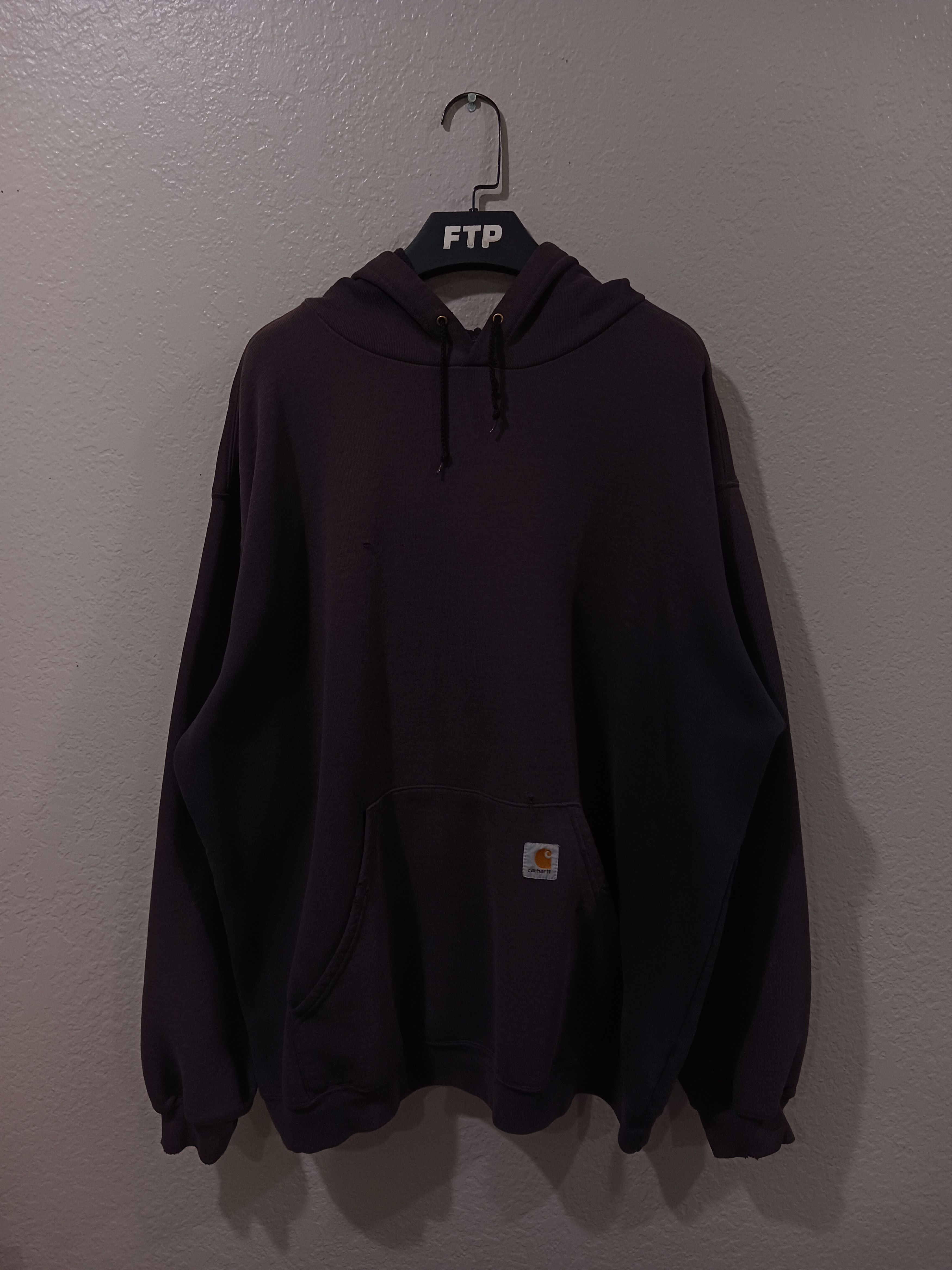 Carhartt Carhartt K121 "Faded & Distressed" Midweight Pullover Hoodie Size US XL / EU 56 / 4 - 1 Thumbnail