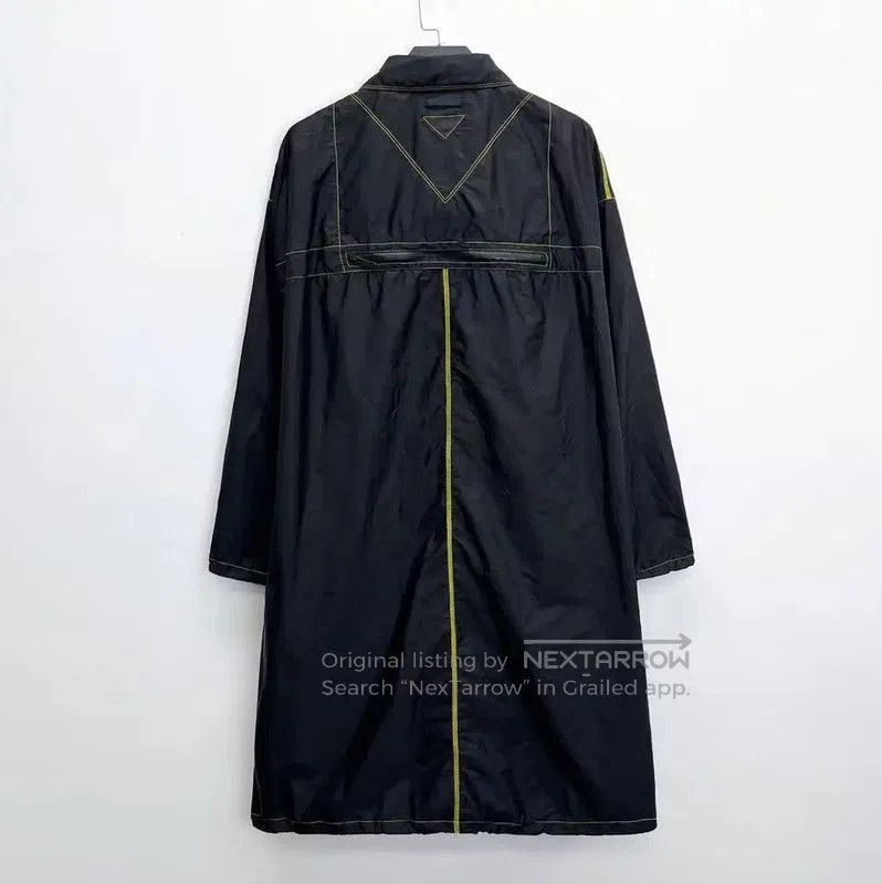 Prada Prada M Black Nylon Long Jacket for Men. Size US M / EU 48-50 / 2 - 2 Thumbnail