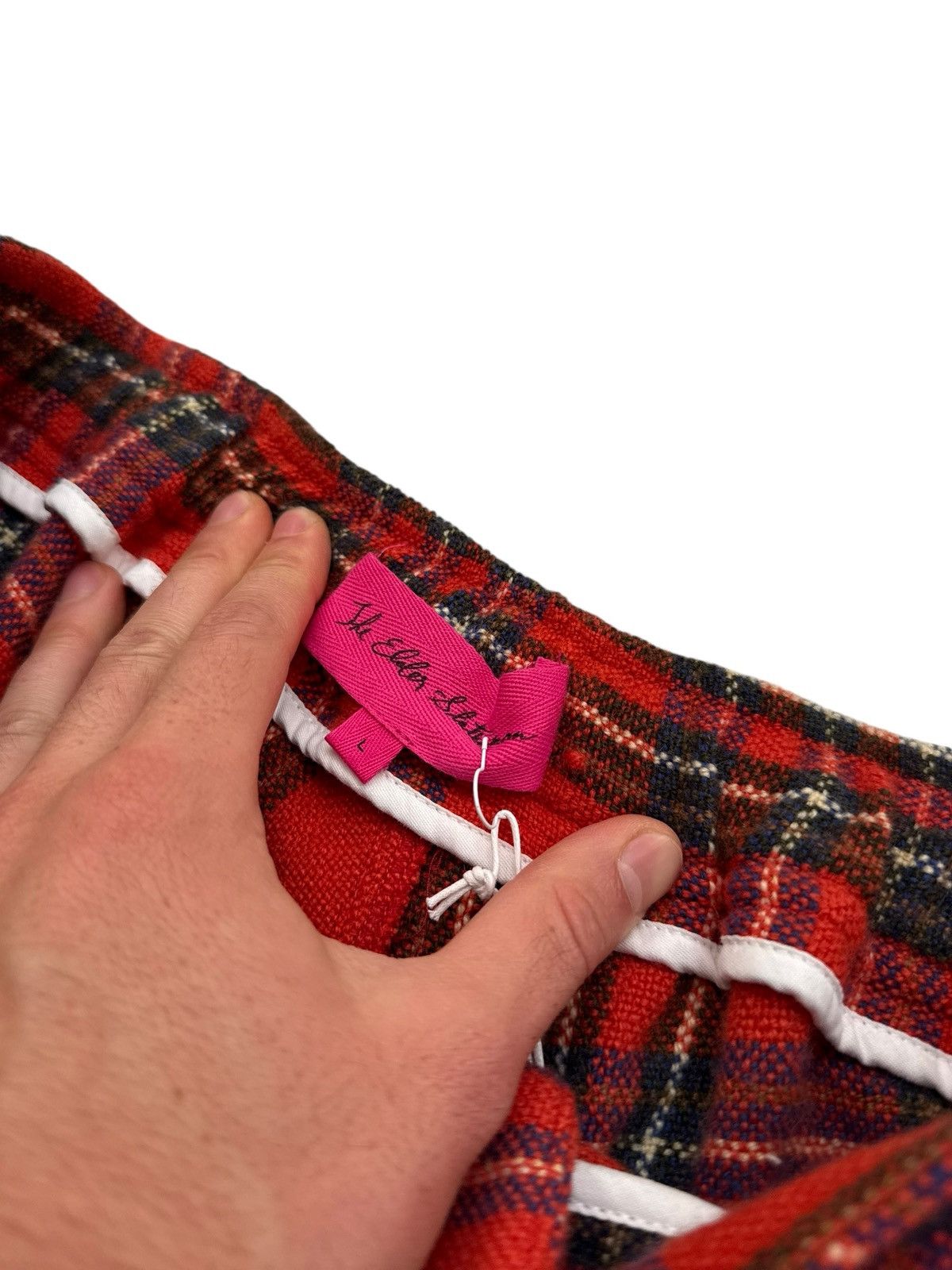 The Elder Statesman $2,795 Cashmere Flame Tartan Lounge Pants Size US 34 / EU 50 - 8 Thumbnail